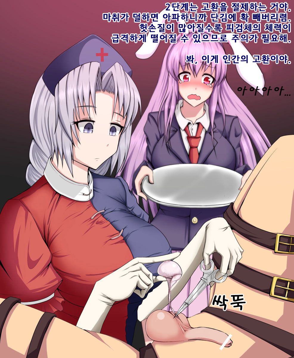 Eirin to Udonge no Kyousei Kougan Tekishutsu Shujutsu l 에이린과 우동게의 강제 고환 적출 수술 page 7 full