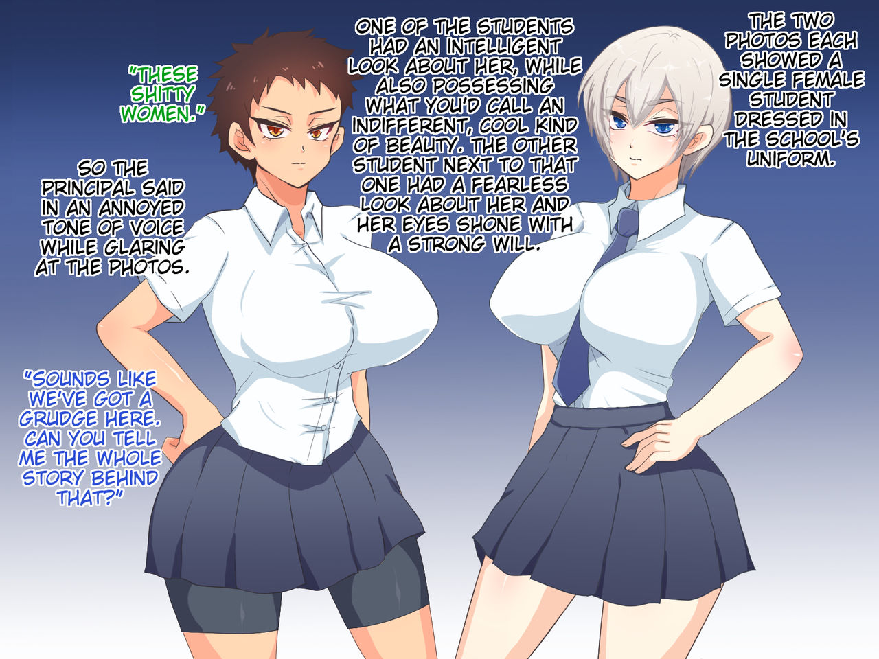 Ikemen JK Daburu Choukyou ~Kouki na Seitokaichou to Otokogirai no Karatebu Shushou~ | An Ikemen's Double Training of Two High School Girls page 3 full