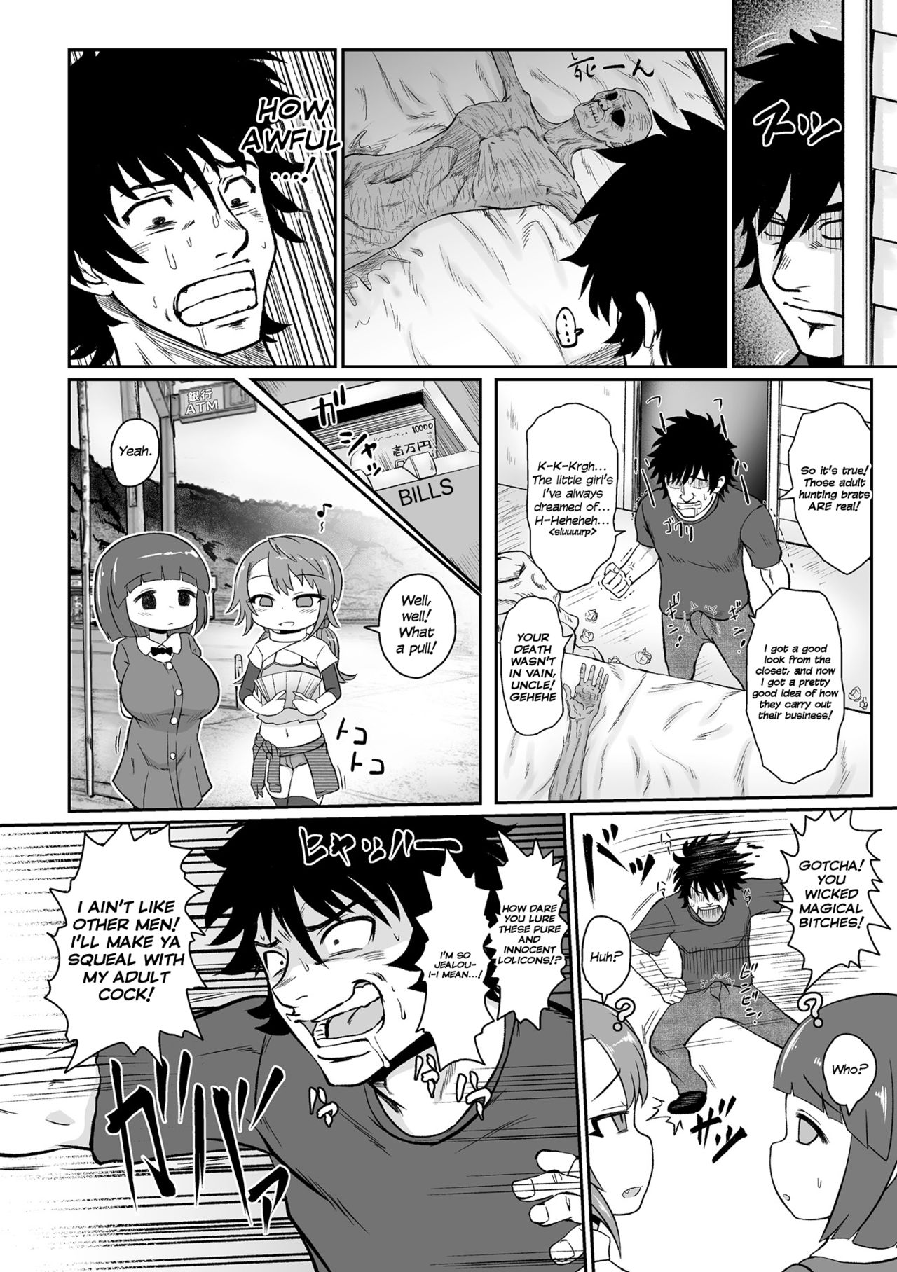 Aku no Mahou Shoujo vs Seigi no Kamen Oji-san | Evil Magical Girls vs Justice Kamen Uncle page 6 full