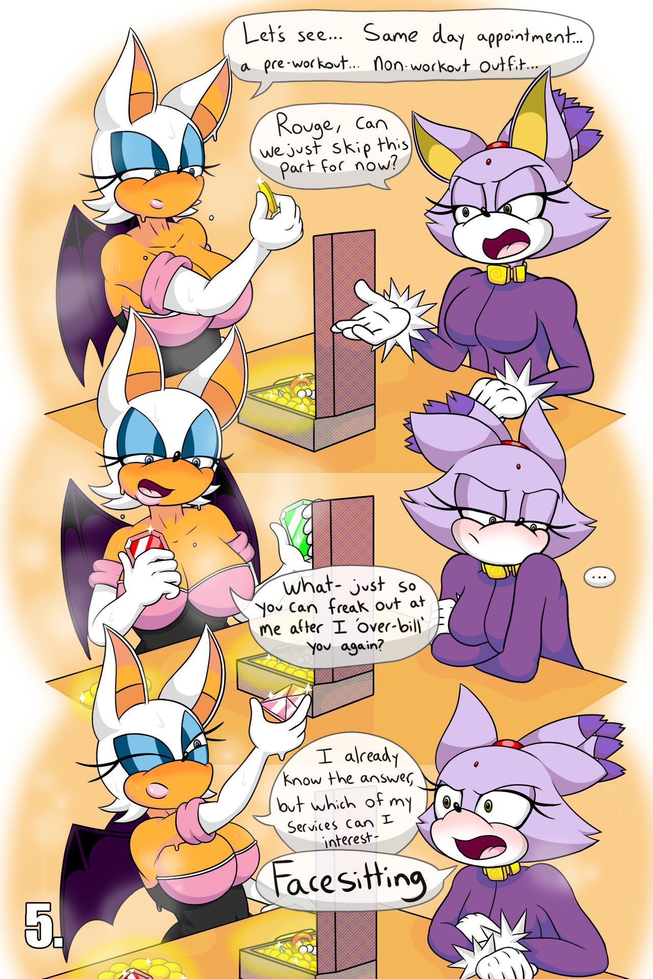 Rouge and Blaze in: House Call page 6 full