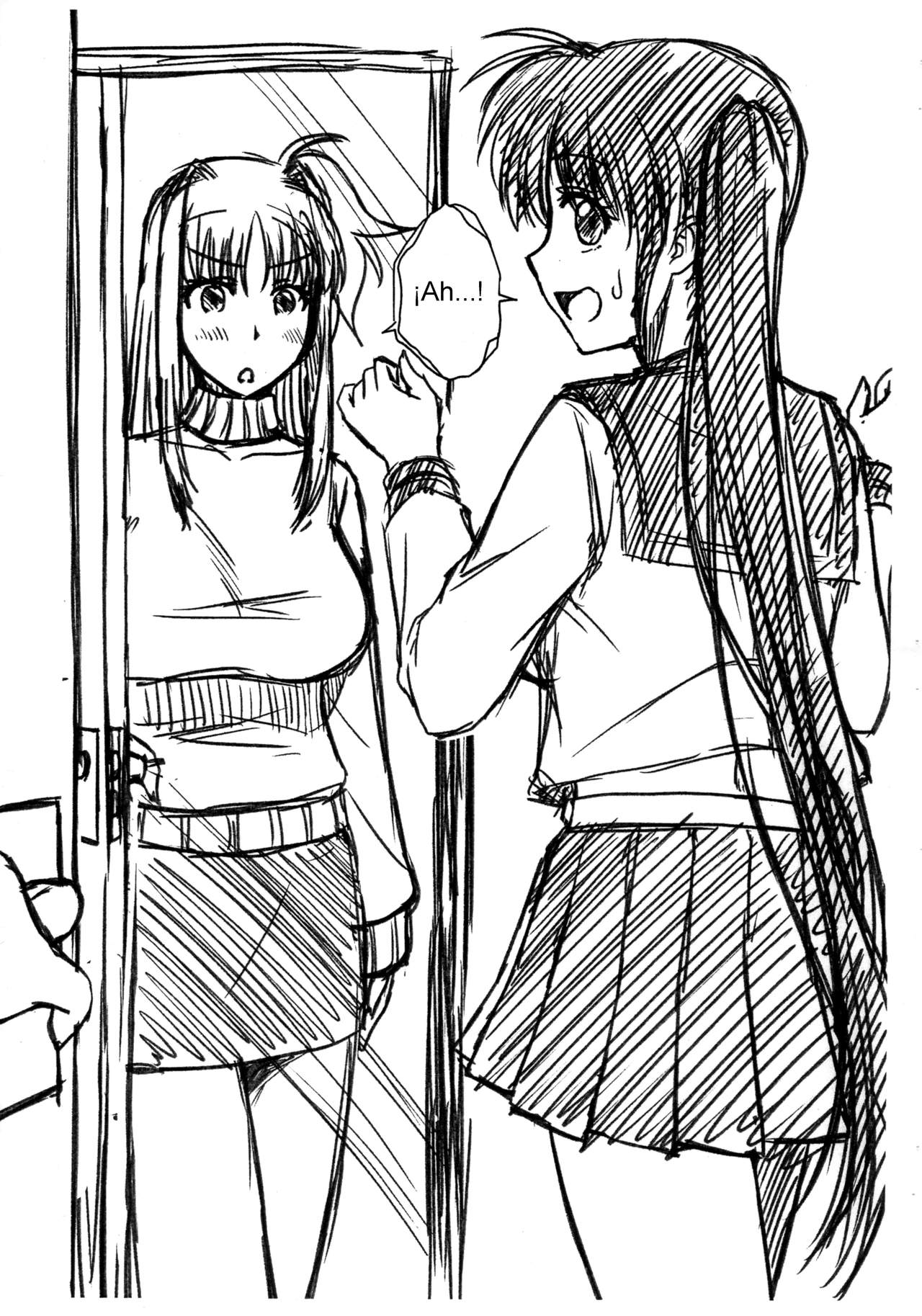 Fate-San ni Seifuku Sugata o mi Rareta Nanoha-San  Purebyū Hon page 2 full