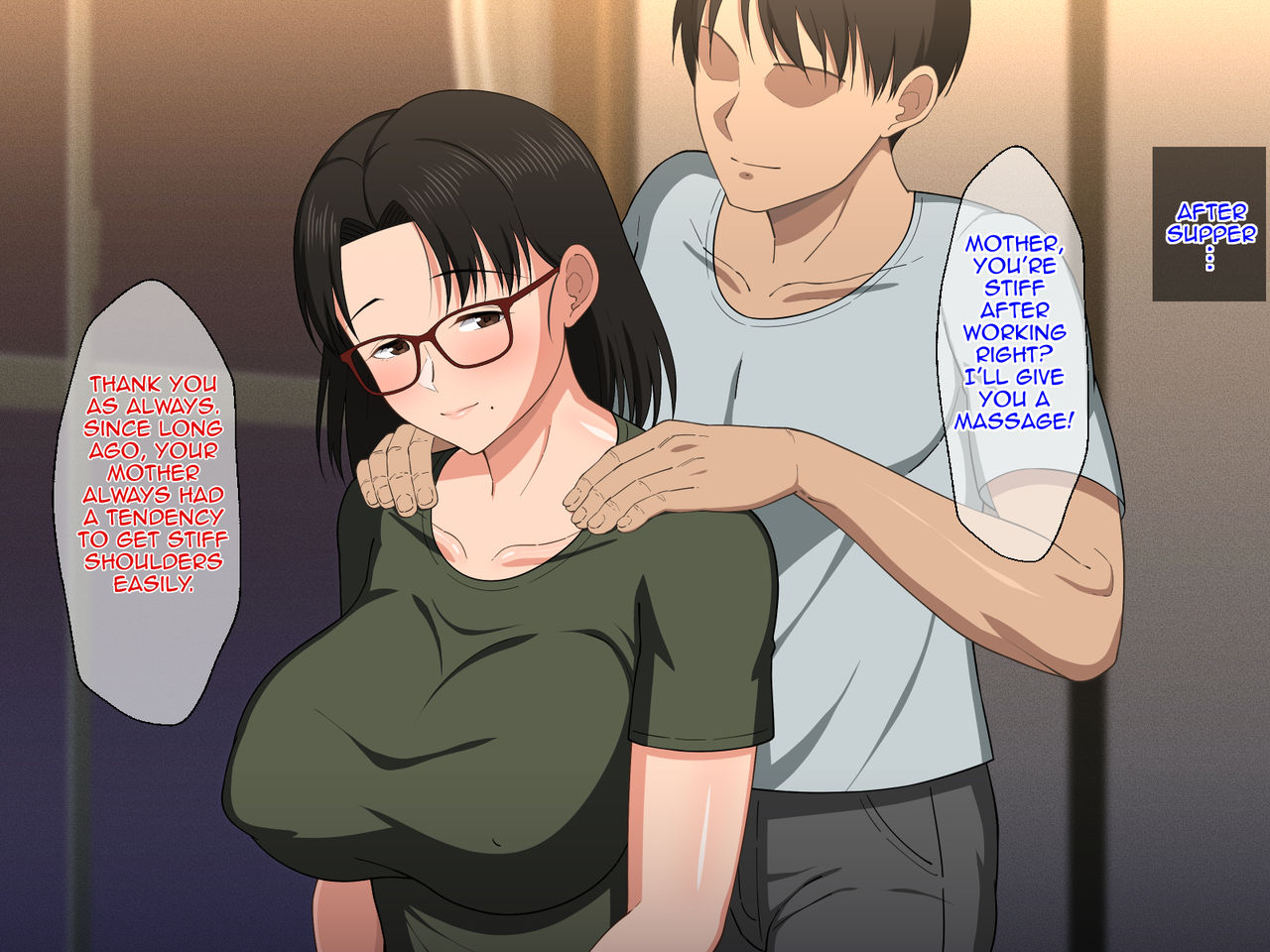 Megane Kyonyuu na Okaa-san to Yojouhan de Noukou Sex | Passionate Sex with a Busty Mother with Glasses in a Small Room page 7 full