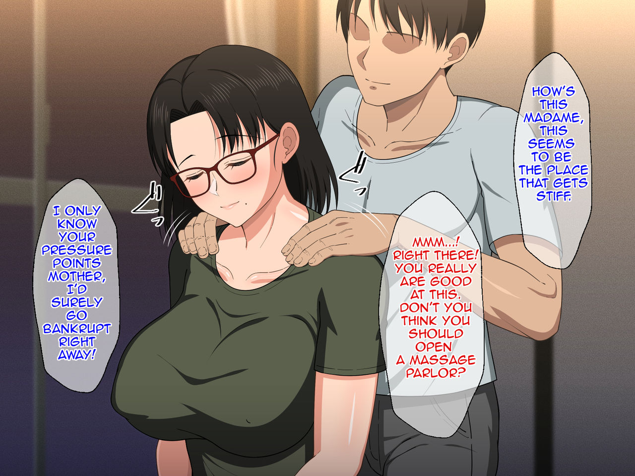 Megane Kyonyuu na Okaa-san to Yojouhan de Noukou Sex | Passionate Sex with a Busty Mother with Glasses in a Small Room page 8 full