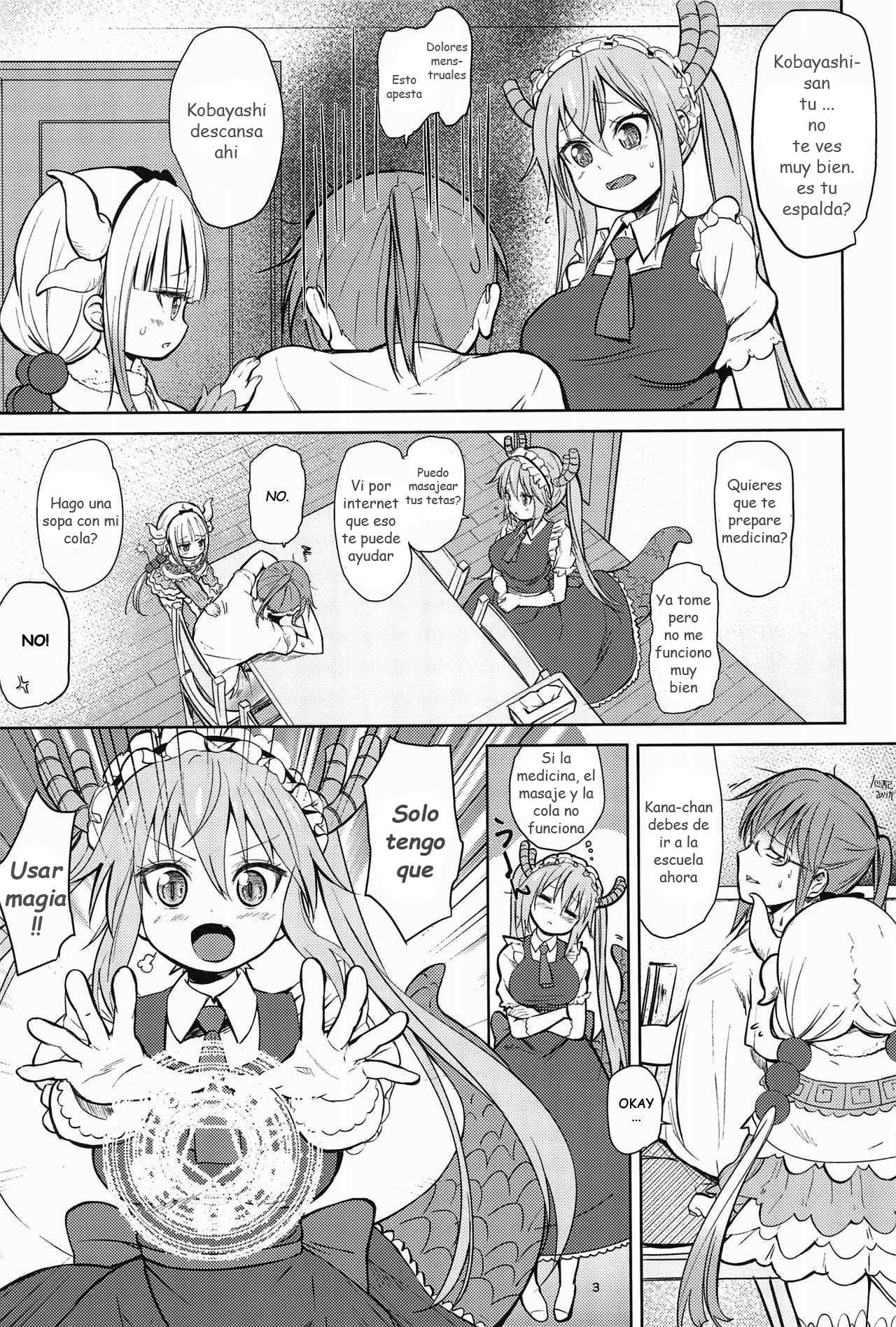 Kobayashi-san-chinpo no Maid Dragon | El Pene de Kobayashi-san page 2 full