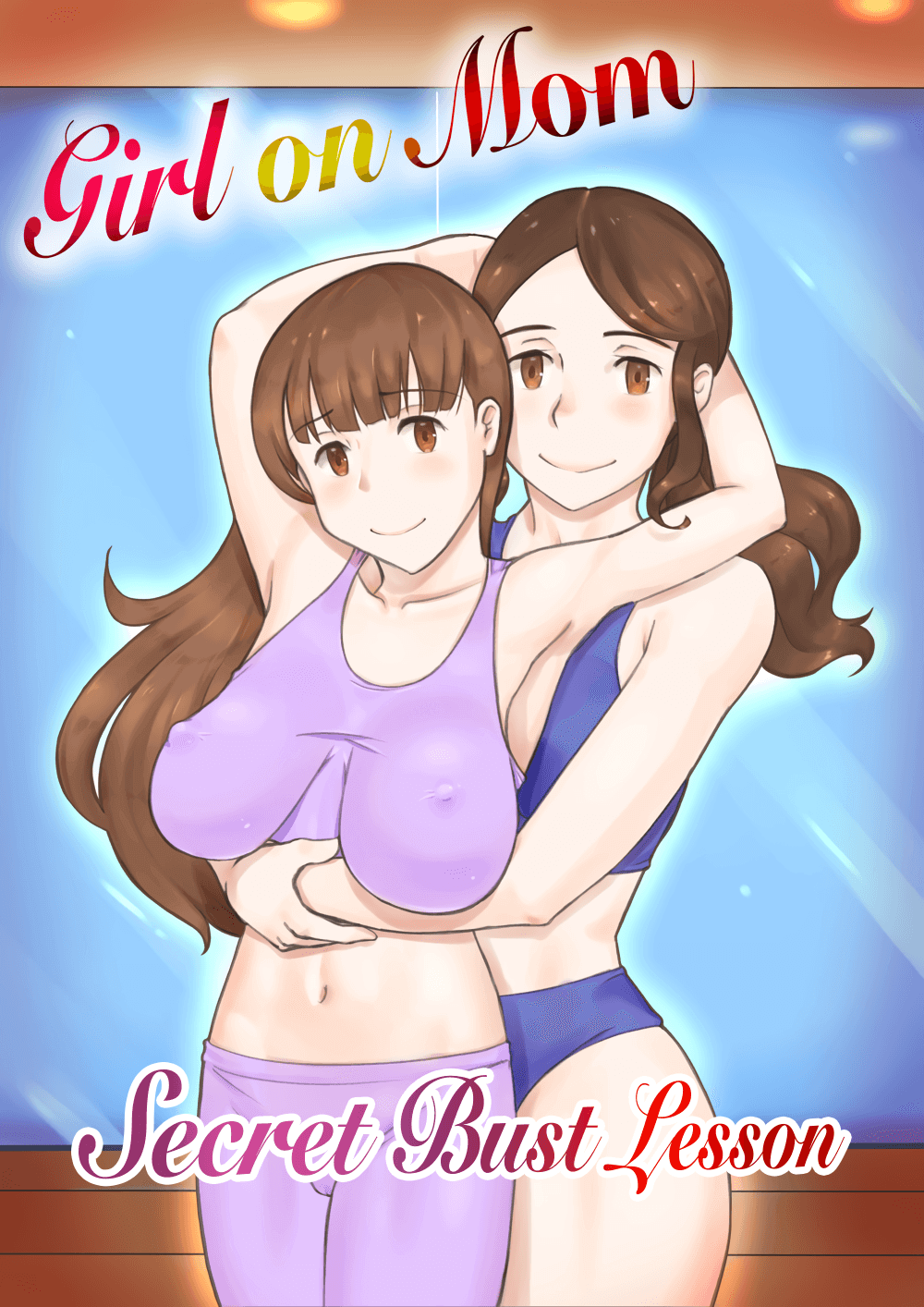 Girl on Mom: Himitsu no Bust Lesson | Girl on Mom: Secret Bust Lesson page 1 full