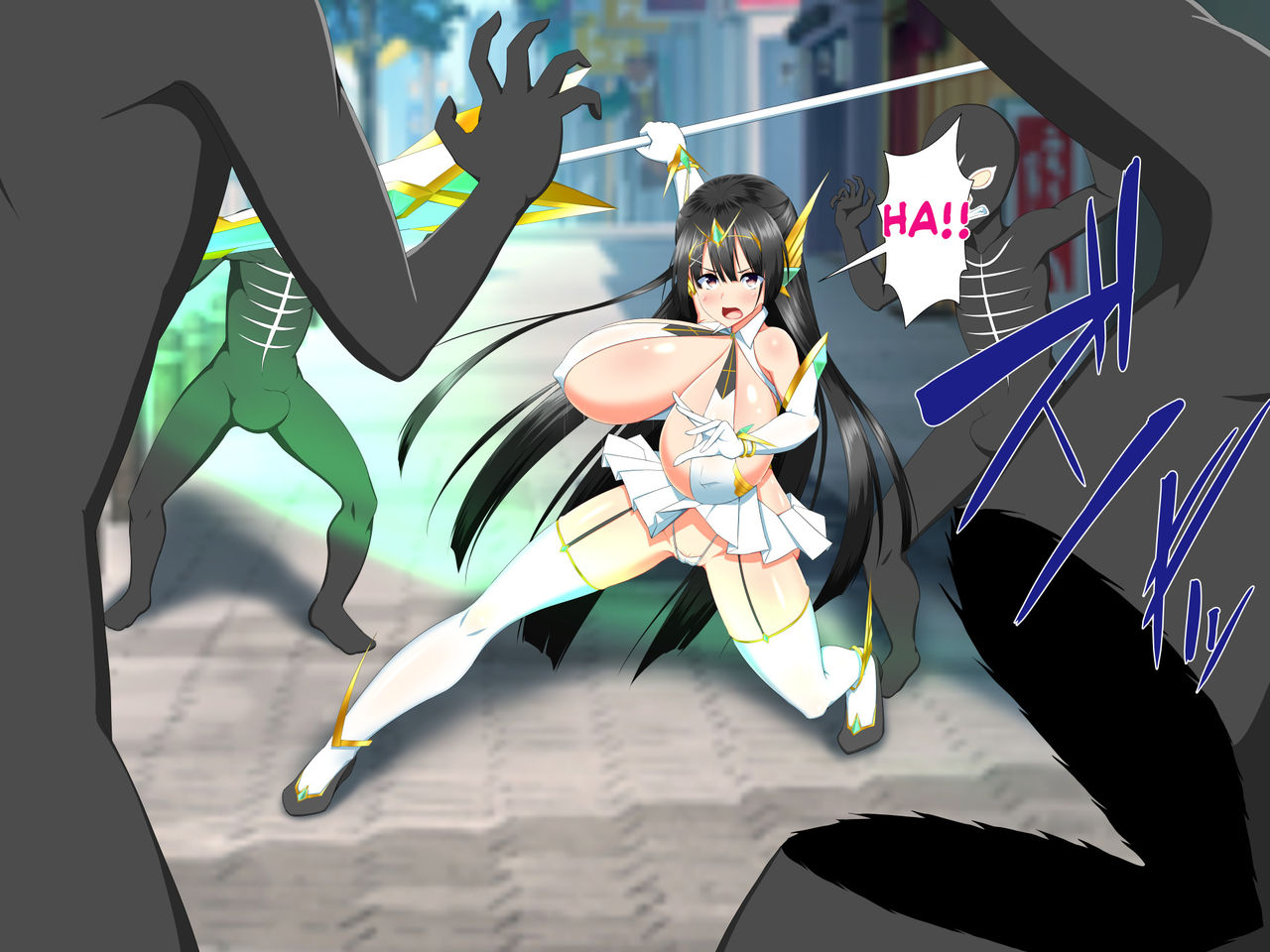 Henshin Heroine VS Kyodai Chinpo 50-pon! page 8 full