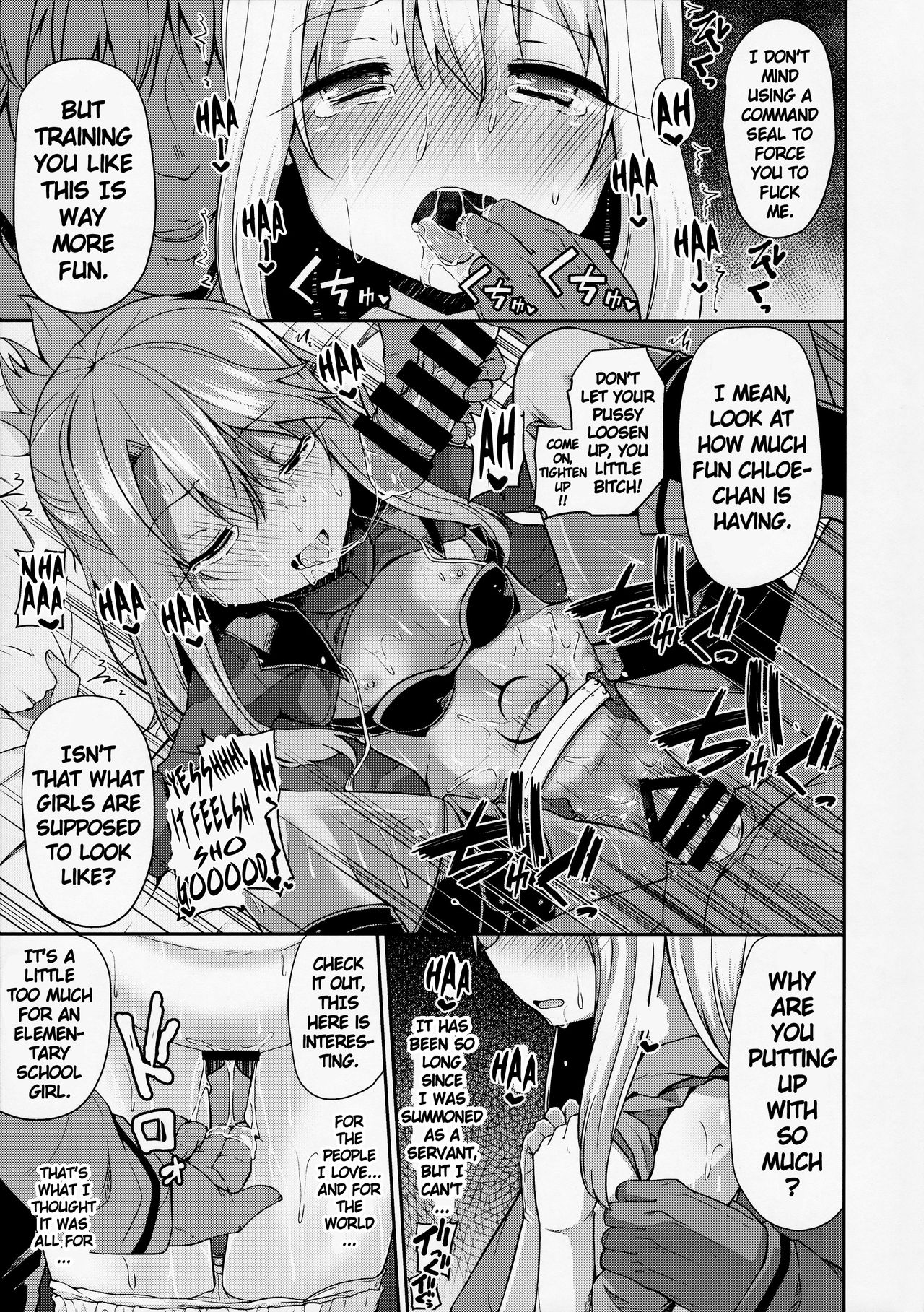 Illya to Kuro to Kimehame Reiju | Illya, Chloe, and the Sex Command Seal page 6 full