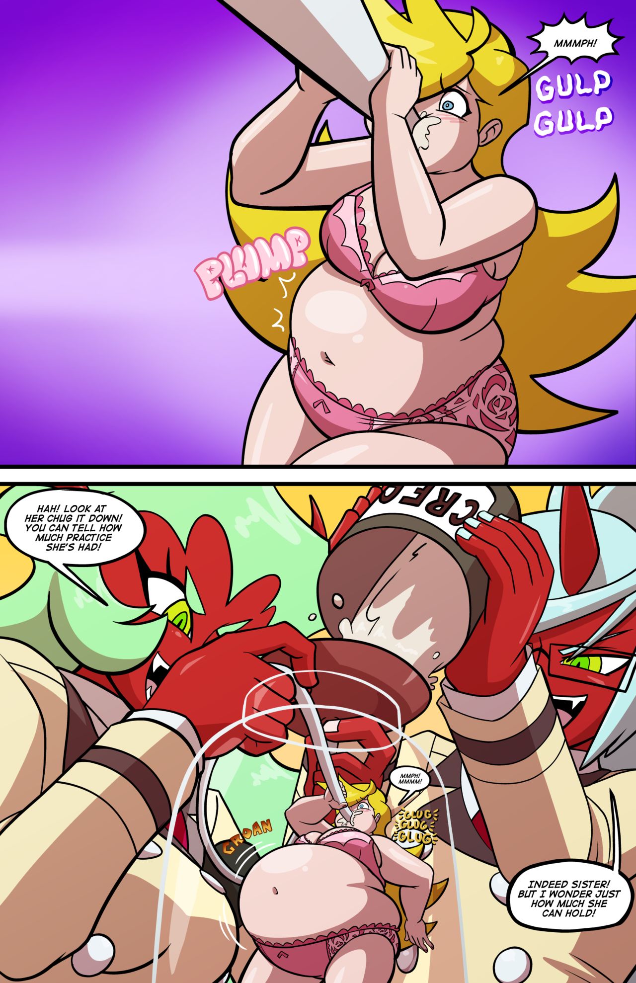Panty &amp; Stocking Under Glass page 3 full
