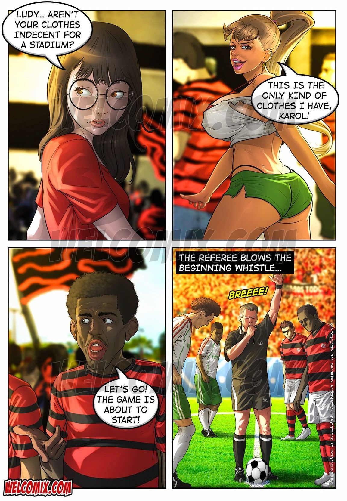 Brazilian Slumdogs  - 7 Soccer in Maracana Stadium - english page 3 full