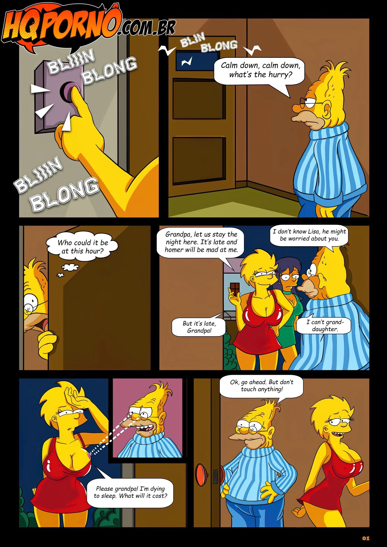 - 1 . OS Simpsons - Sleepover At Grandpa's House - english page 2 full
