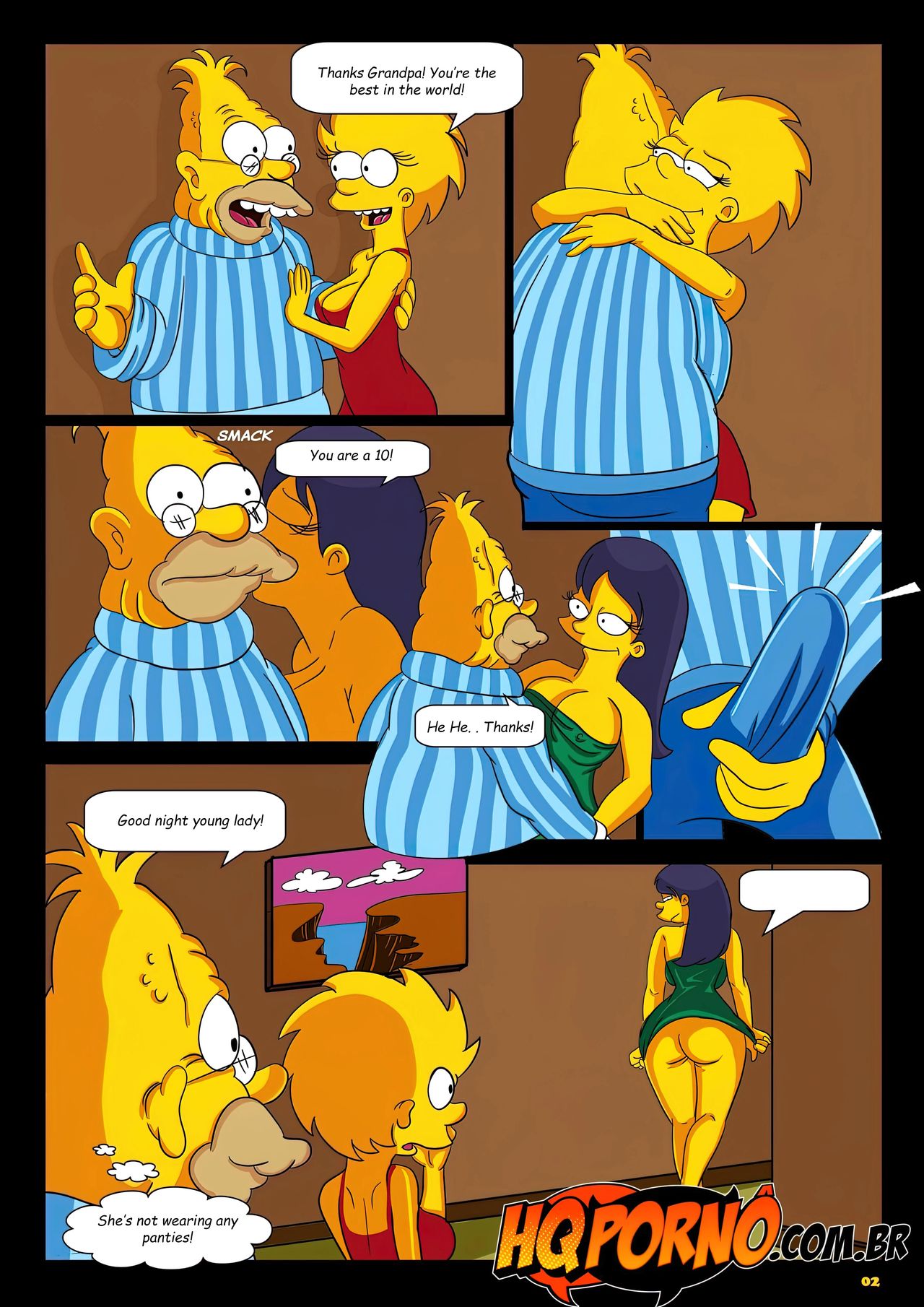 - 1 . OS Simpsons - Sleepover At Grandpa's House - english page 3 full