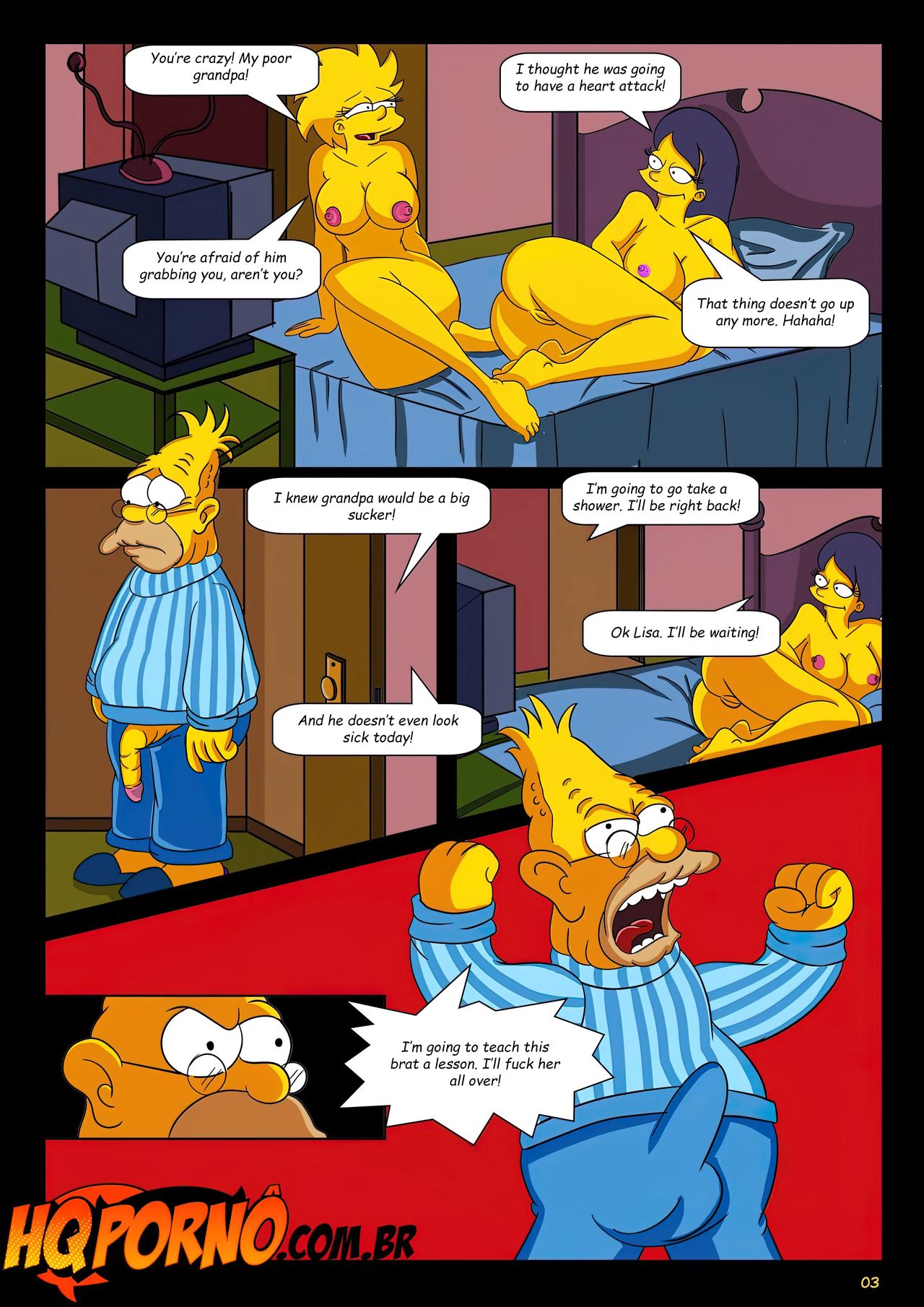 - 1 . OS Simpsons - Sleepover At Grandpa's House - english page 4 full