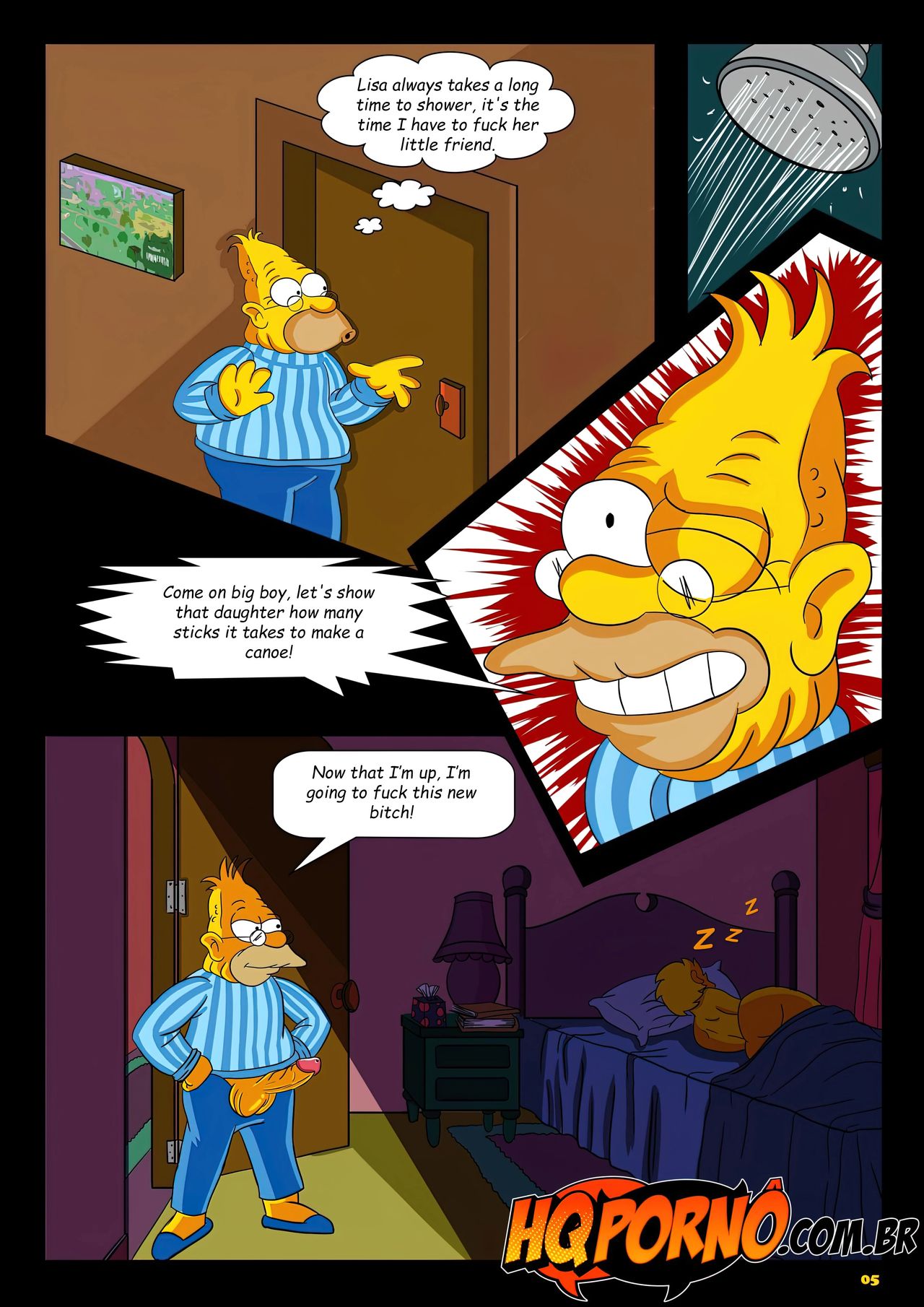 - 1 . OS Simpsons - Sleepover At Grandpa's House - english page 6 full