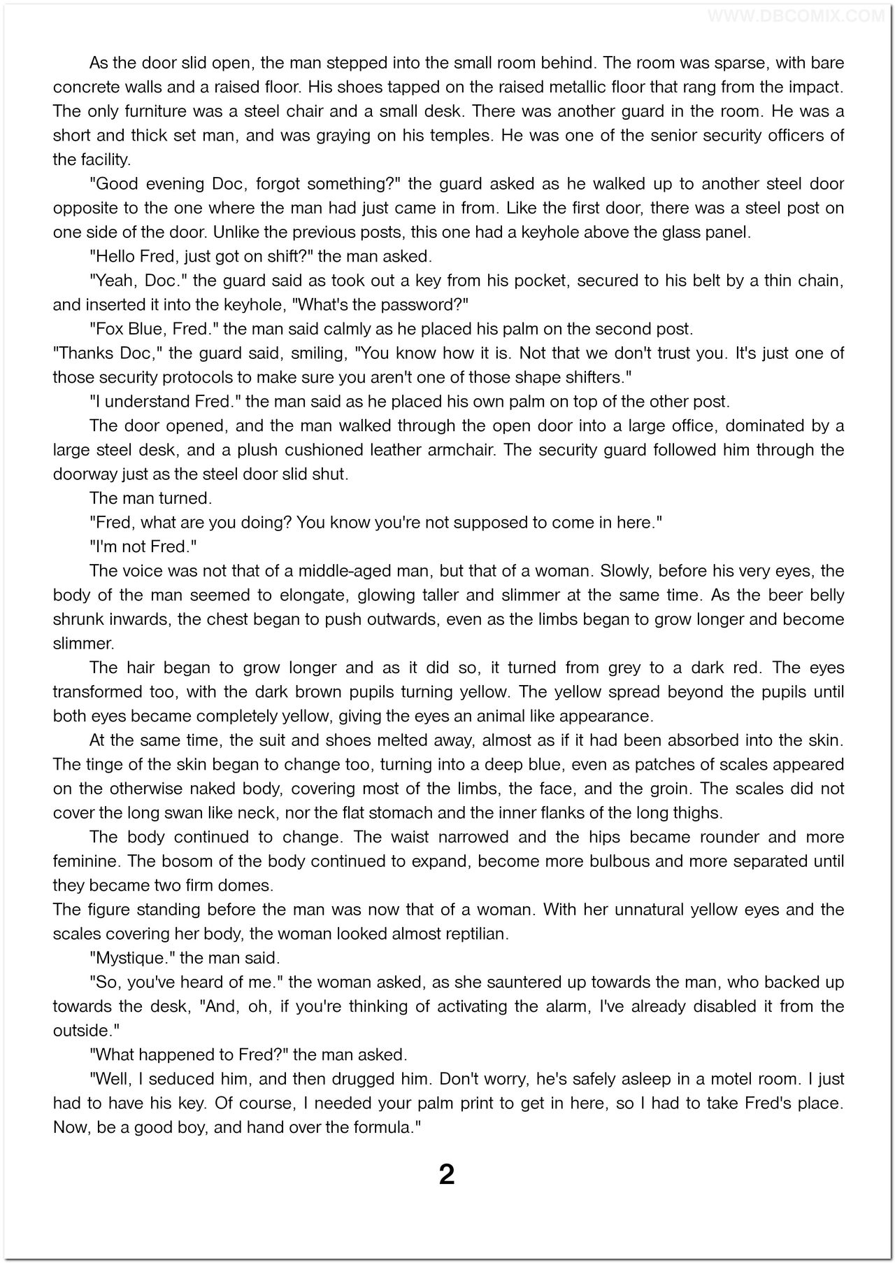 Breaking Mystique page 3 full