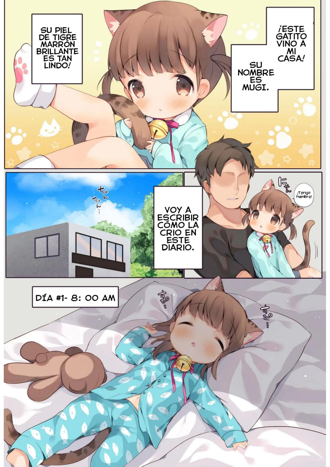 Nyanko Ikusei Nikki Sono 1 | Kitten Raising Diary Part 1 page 4 full