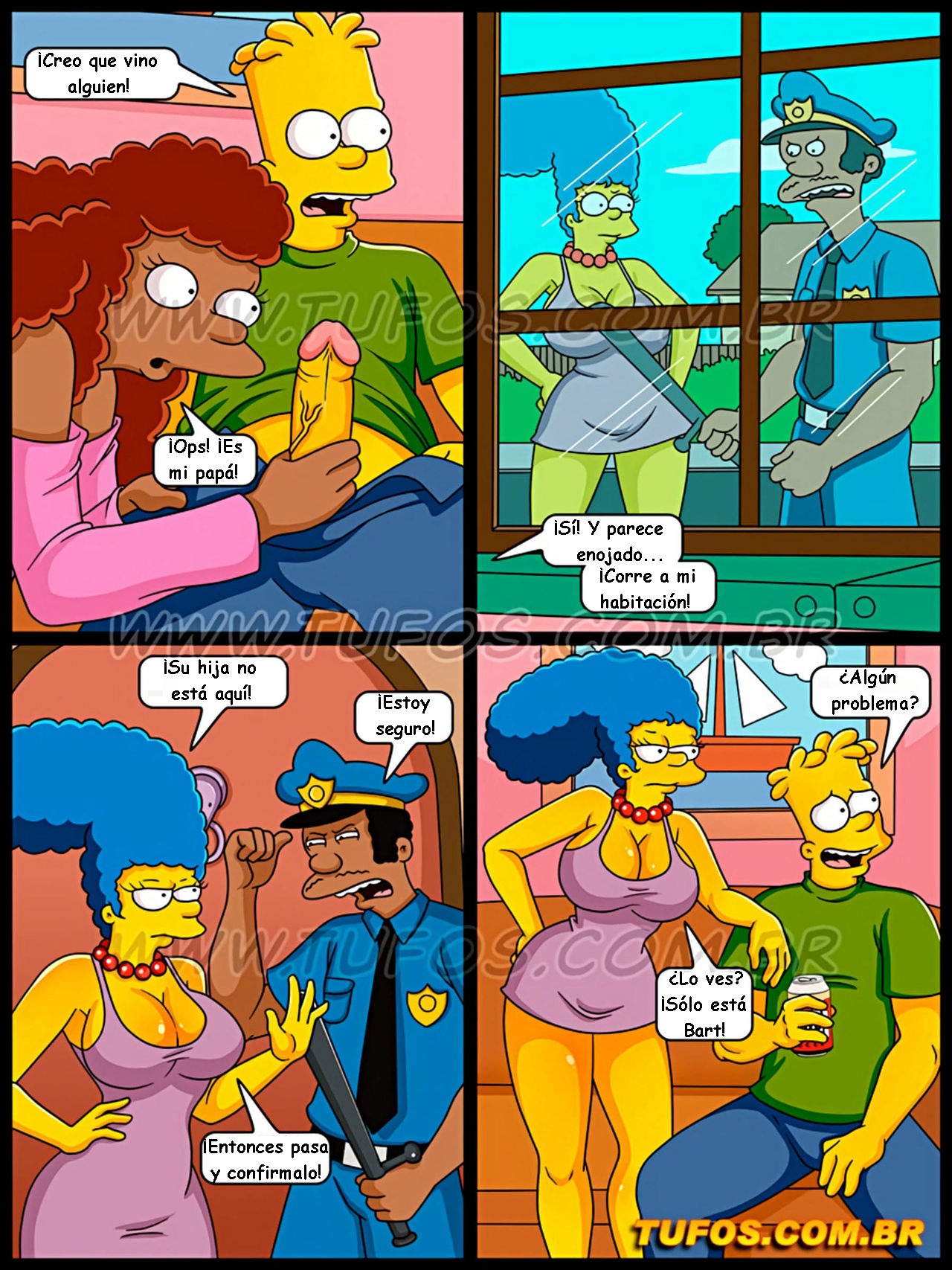 Simpsons xxx - Tomando la polla del policia page 3 full