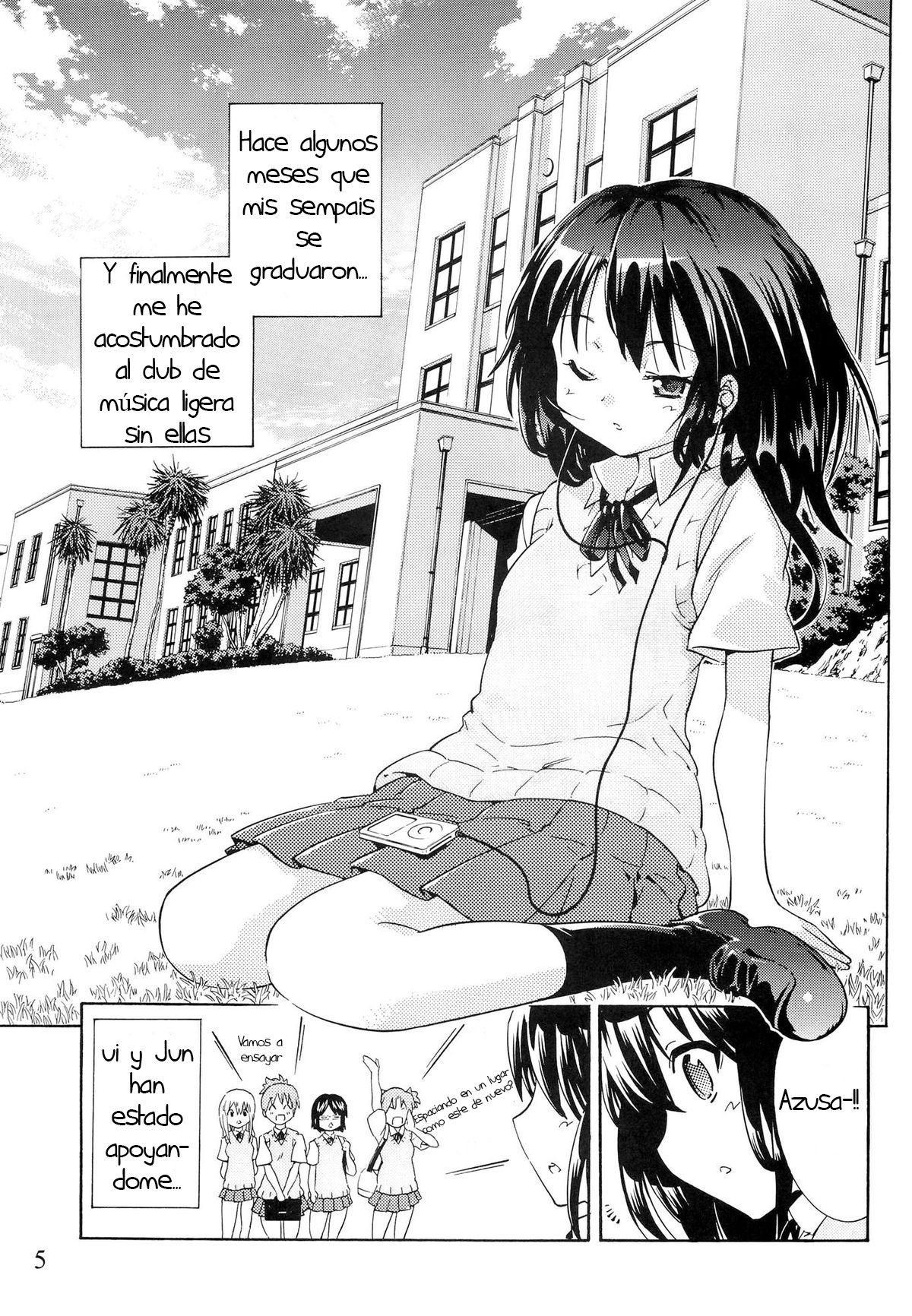 YURI-ON! #1 "Mesomeso Azunyan!" page 4 full