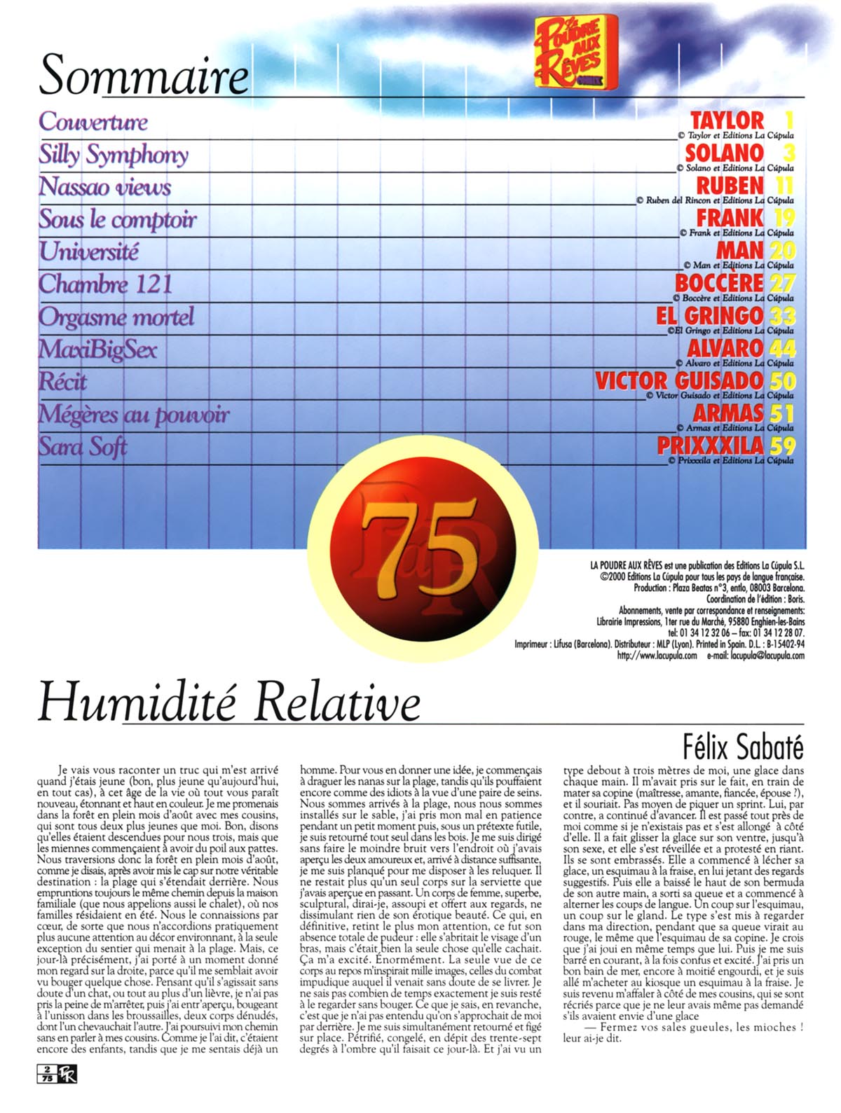 La Poudre Aux Reves  - Volume 75 page 2 full