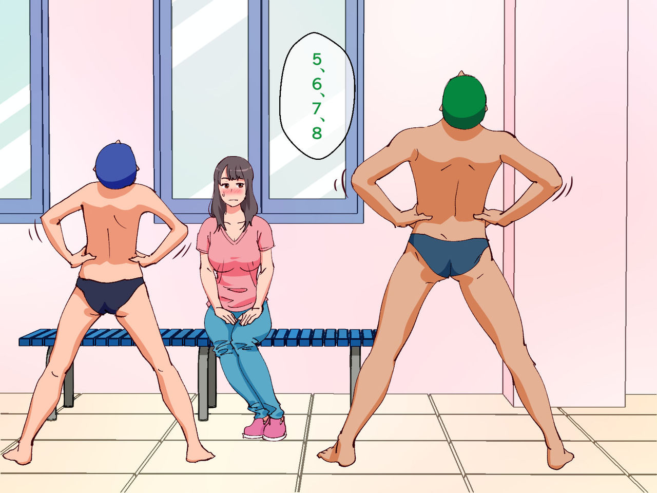 Mama ga pūru de okasa reta hanashi | Mom Gets Violated in the Pool page 5 full