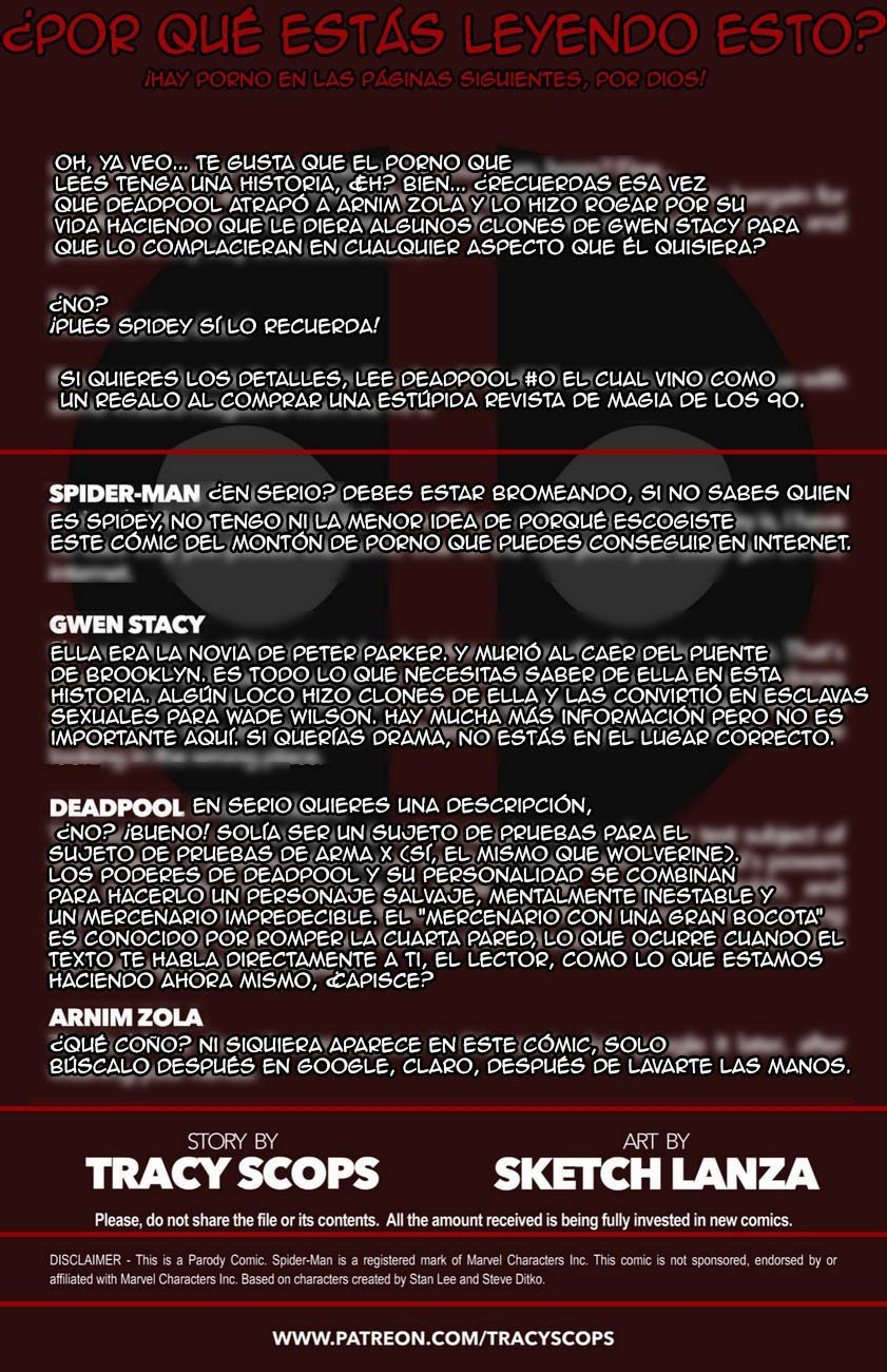 - Gwen Stacies are the sole property of Deadpool page 2 full