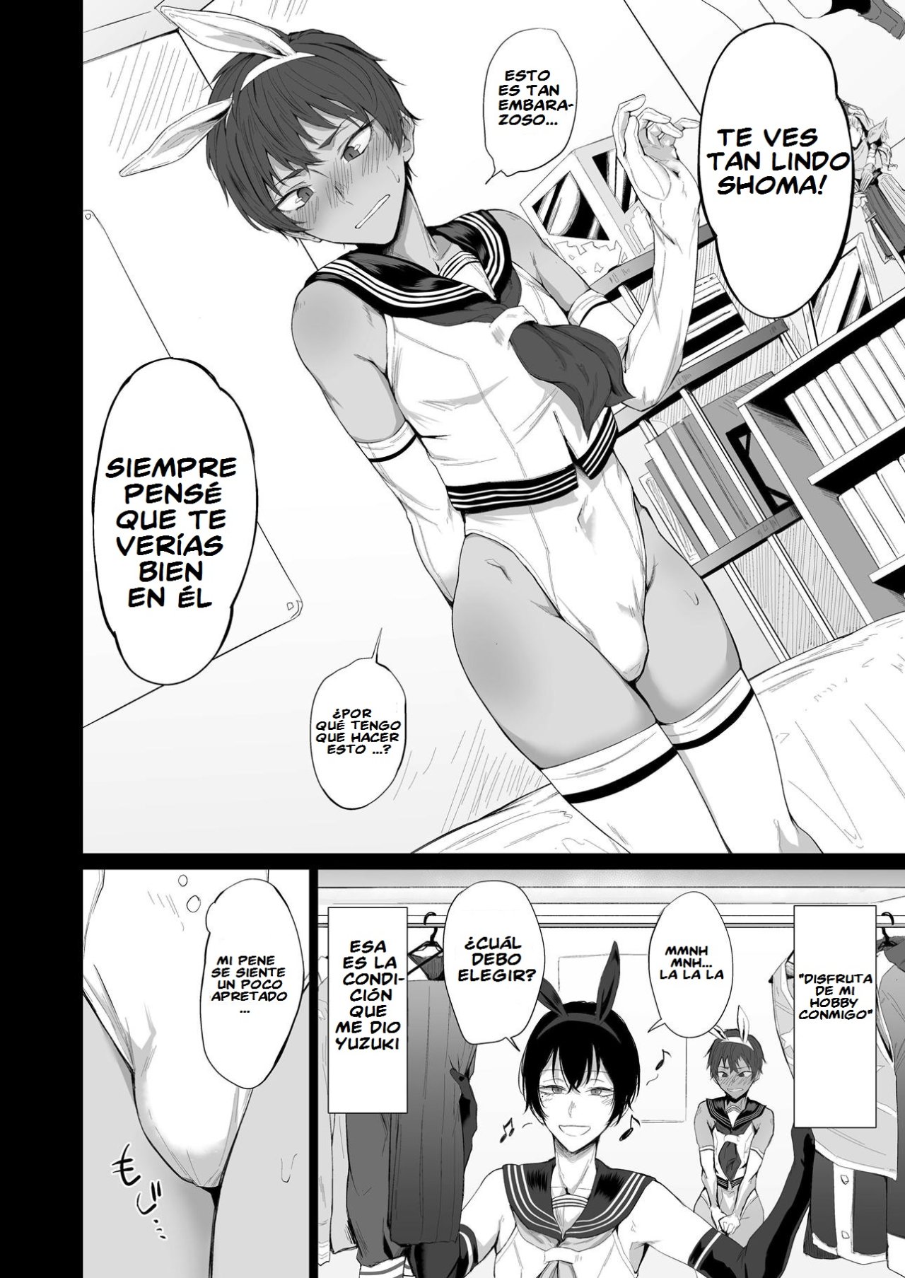 "Konna no, Mou Manko da yo..." Osananajimi no Gokubuto Chinpo de Josou Mesuiki o Oshiekomareta Boku | My Childhood Friend Made Me Cross-dress and Femgasm with his Thick Dick page 7 full
