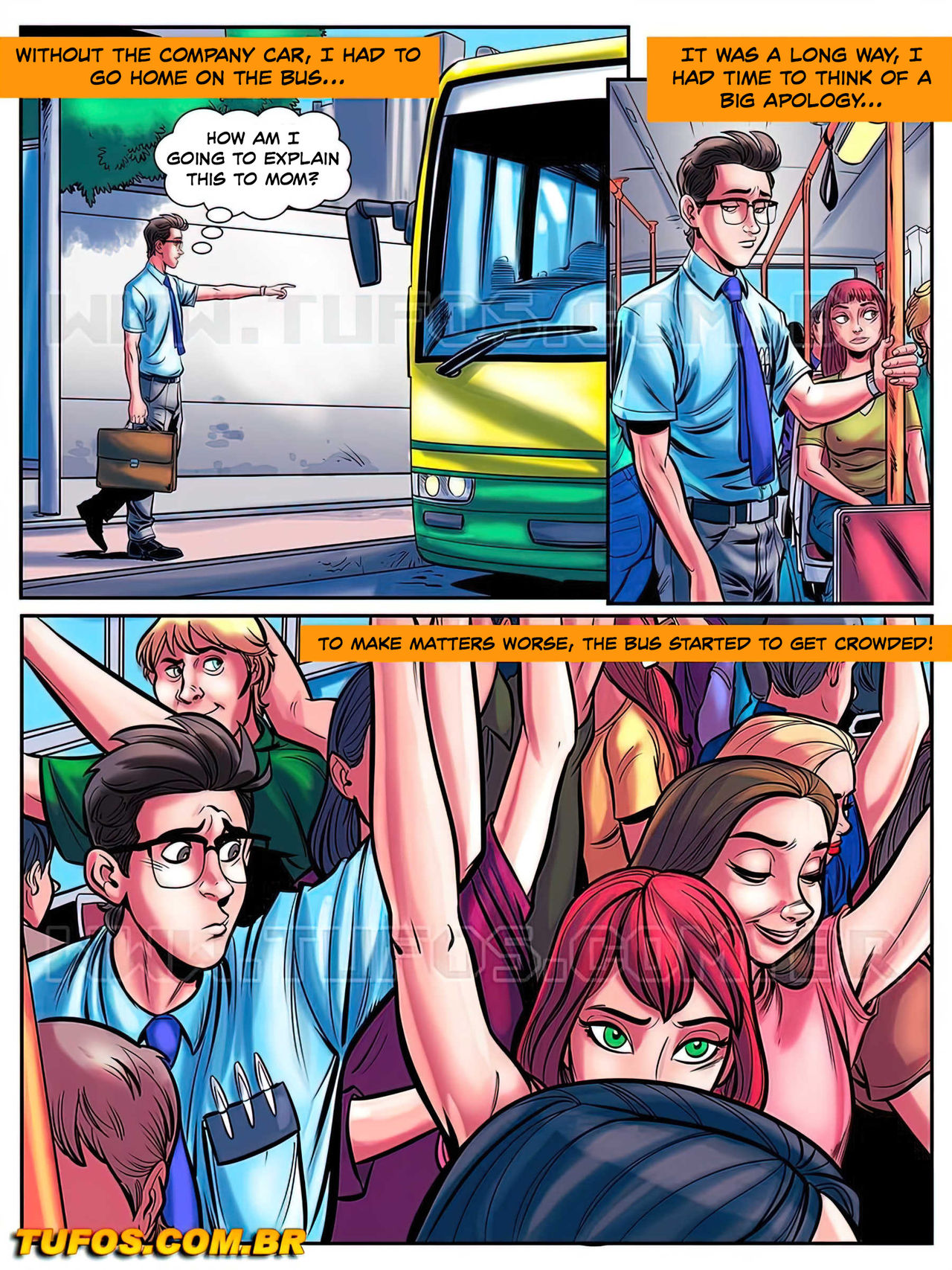 The Nerd Stallion  - 8 - Dry Humping on the Crowded Bus - english page 4 full