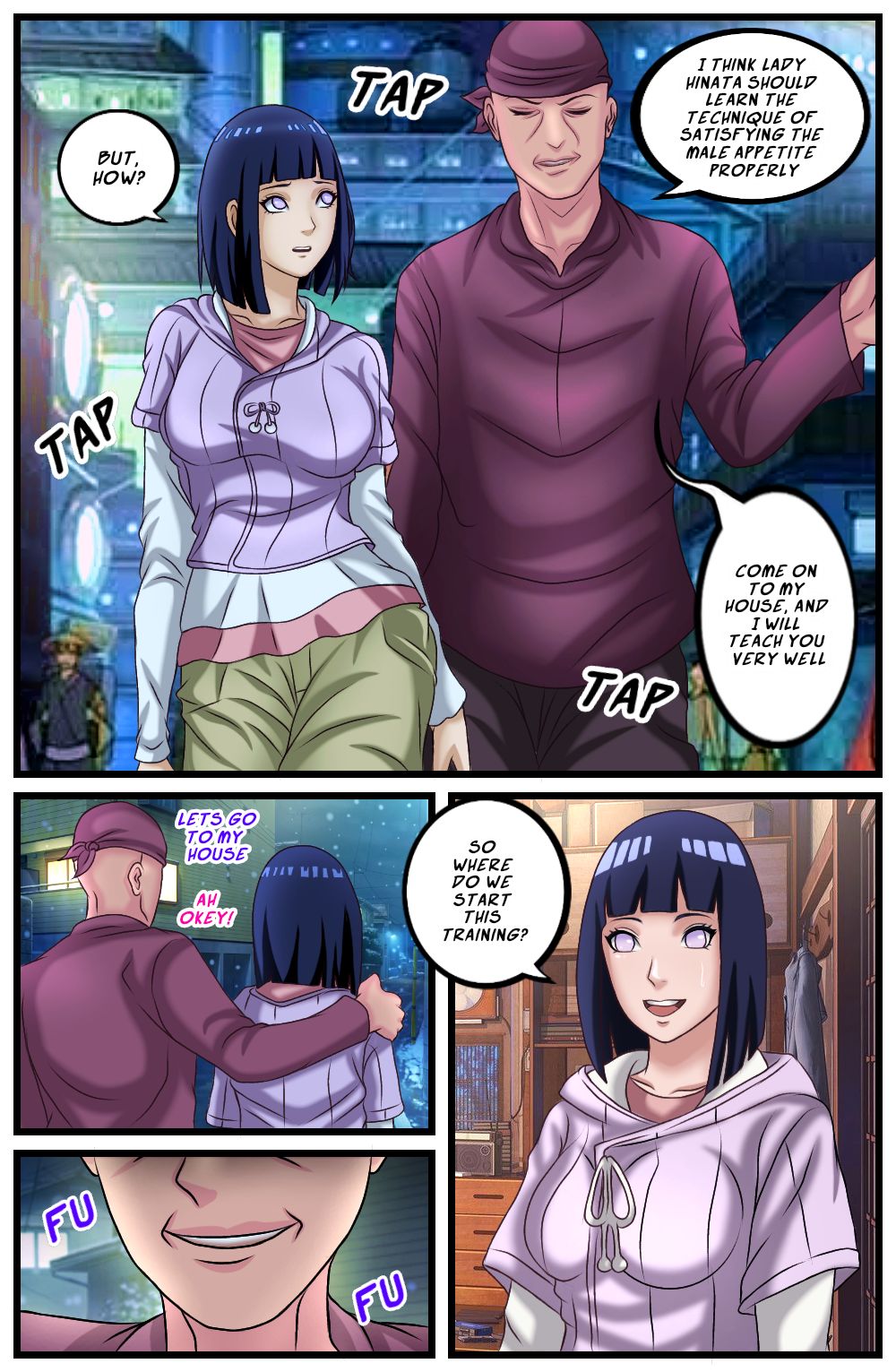 Hinata Hyuga Snuff Doujinshi Comic -Kunoichi Hunter Part 1-2-3 page 2 full