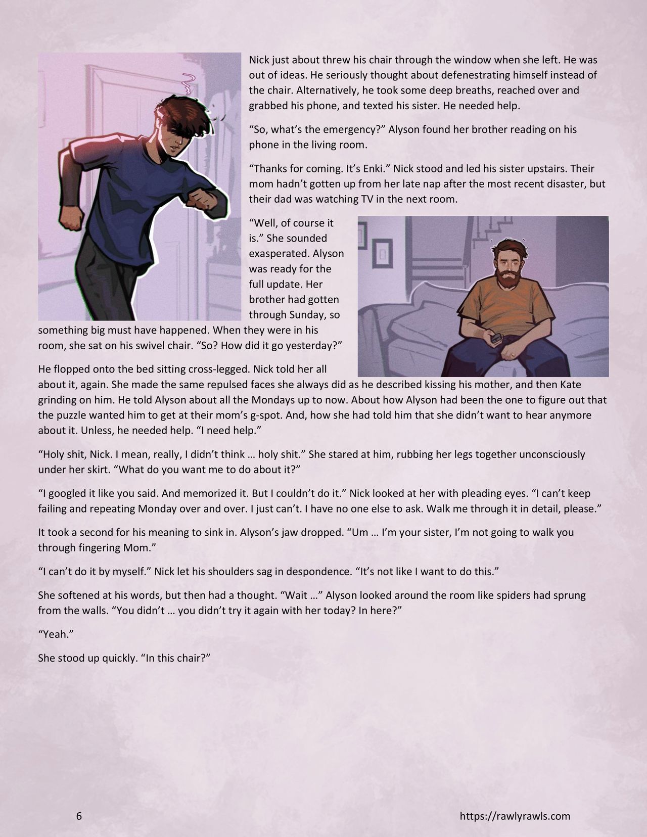 Enki's Puzzle Chapter 6: Rawly Rawls Fiction page 6 full