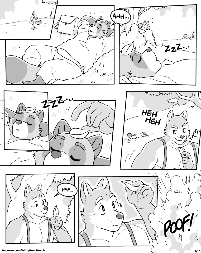 Willy the Alchemist in Tanuki Trickster page 3 full