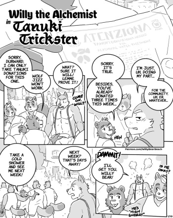 Willy the Alchemist in Tanuki Trickster cover