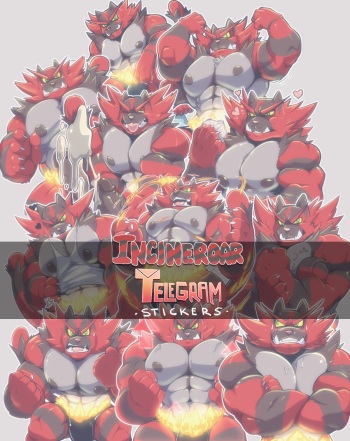 Incineroar Telegram Stickers cover