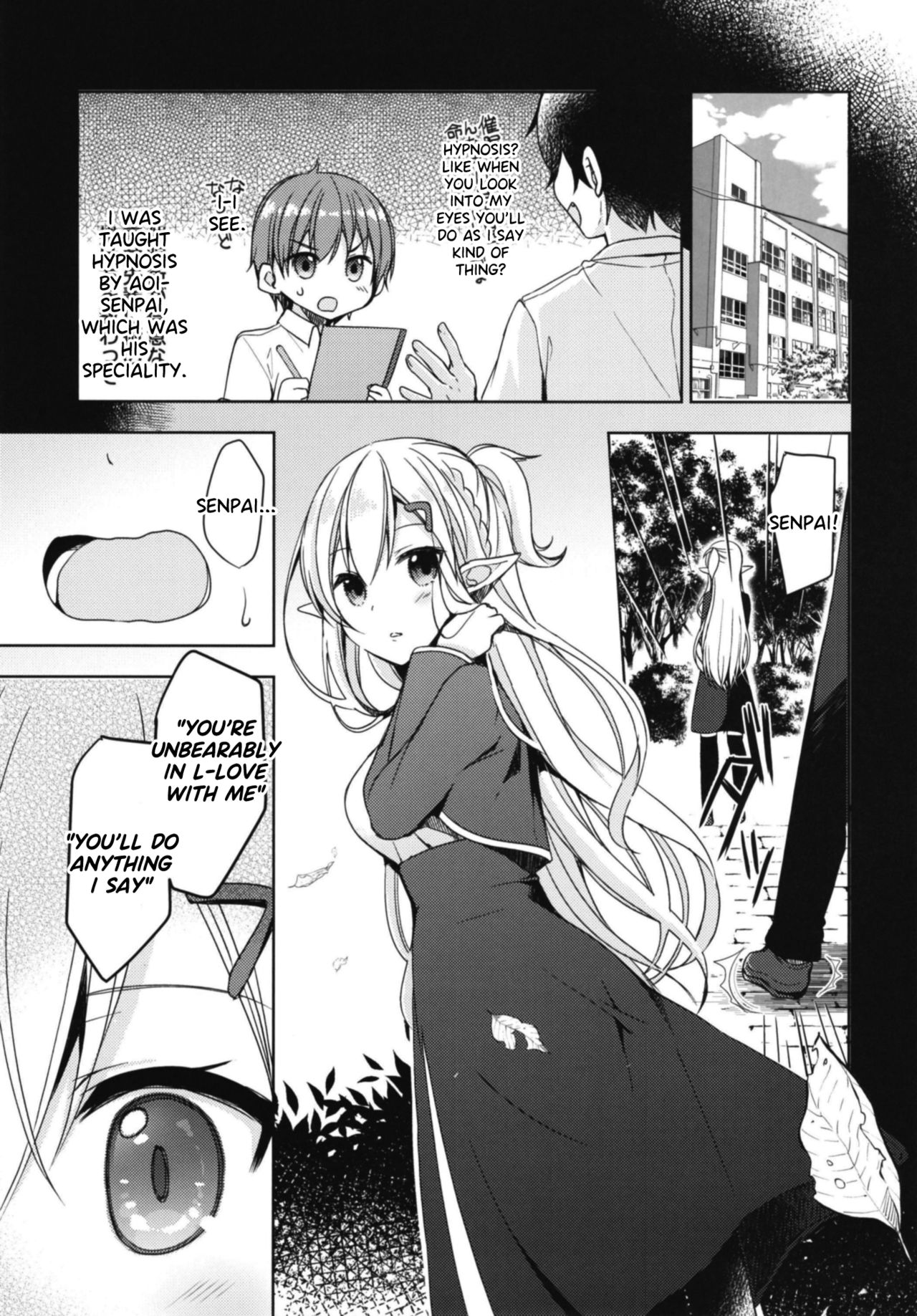 I tried to erotically hypnotize Elf Senpai who i admire page 7 full