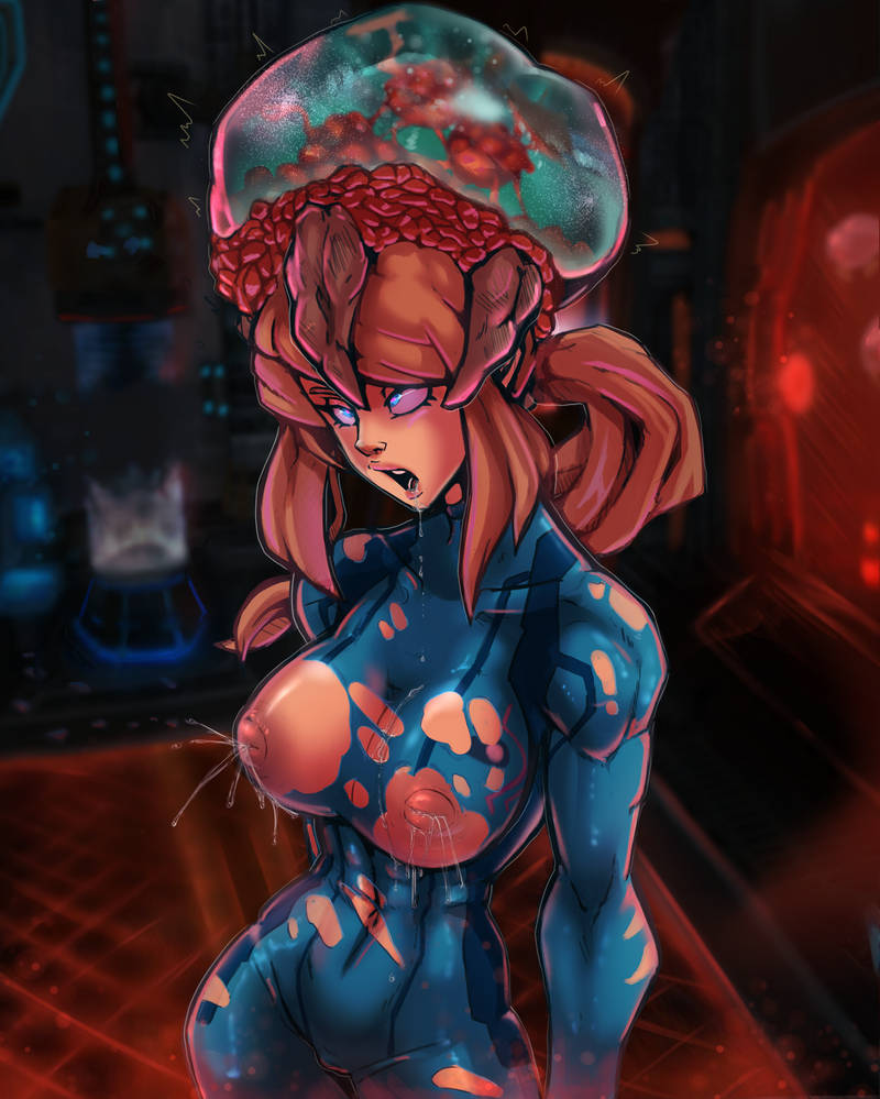 Samus Aran and a Metroid page 5 full