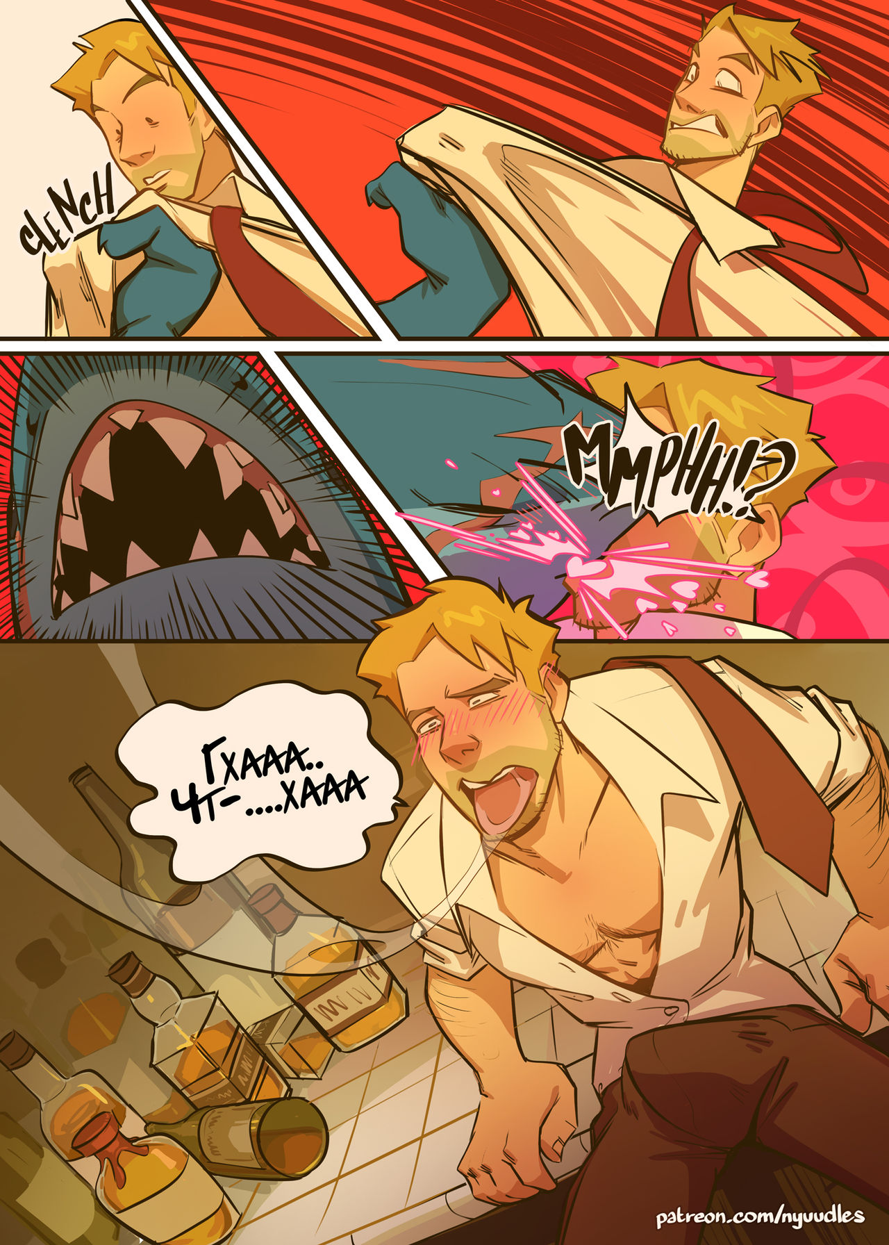 Nyuudles Spellbound: A John Constantine x King Shark Fan Comic page 8 full