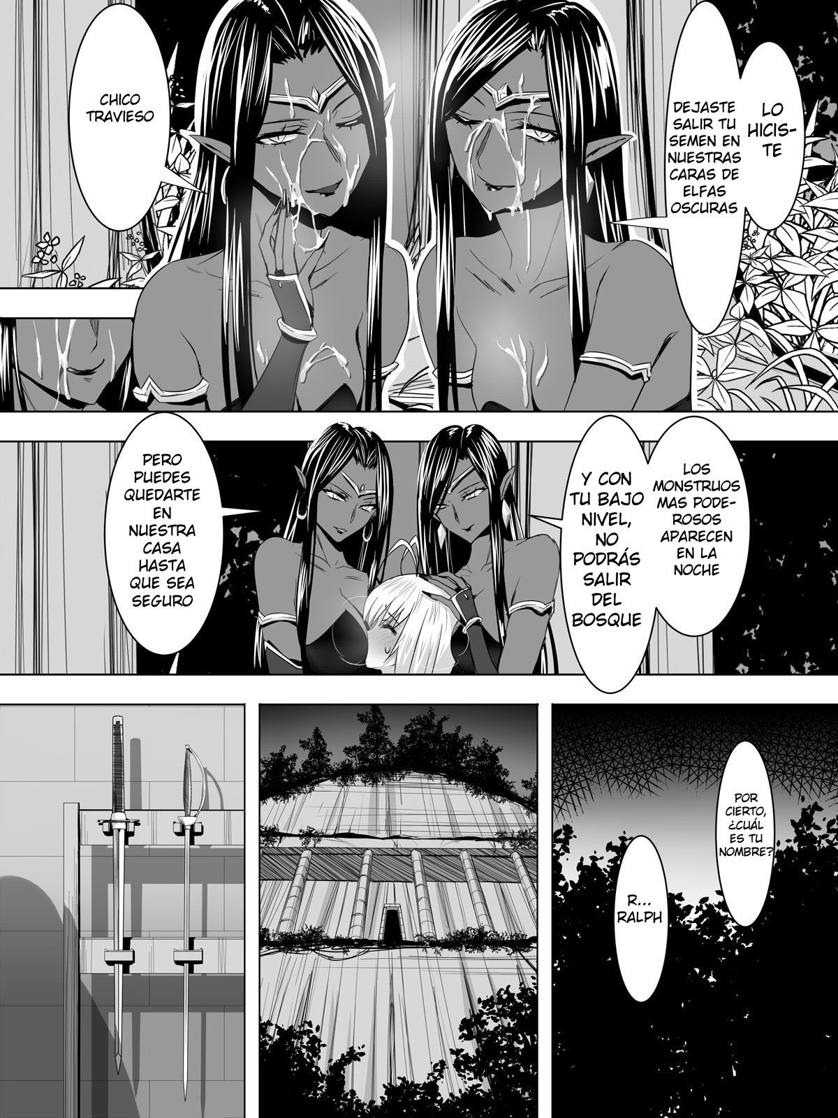 Minarai Mahoutsukai ga Hatsujouki no Dark Elf ni Mori de Souguu Shite Gyaku Rape Sarechau page 9 full