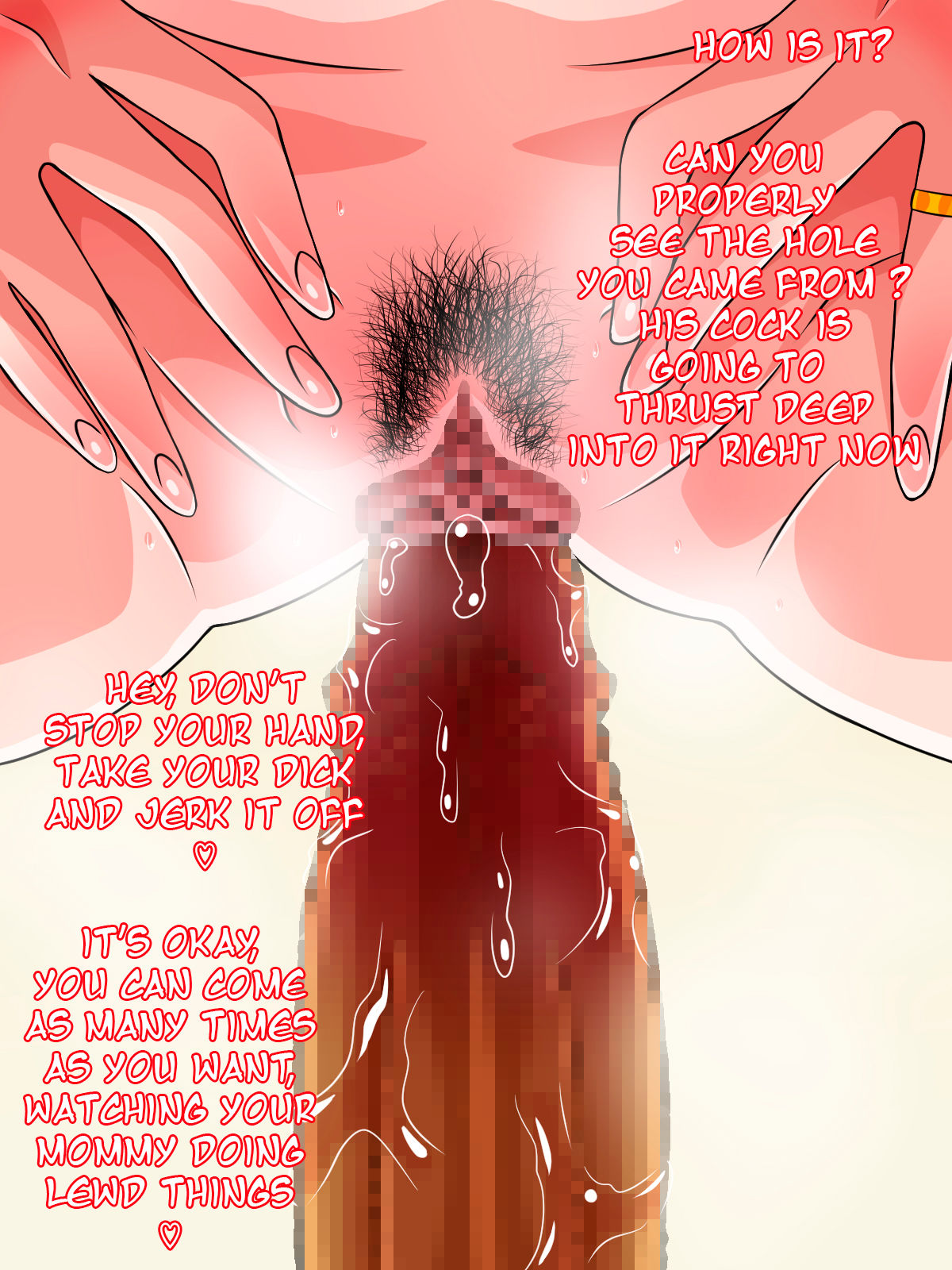 Musuko no Me no Mae de Sefure to Sex | Mother has sex with her sex friend in front of her son page 9 full