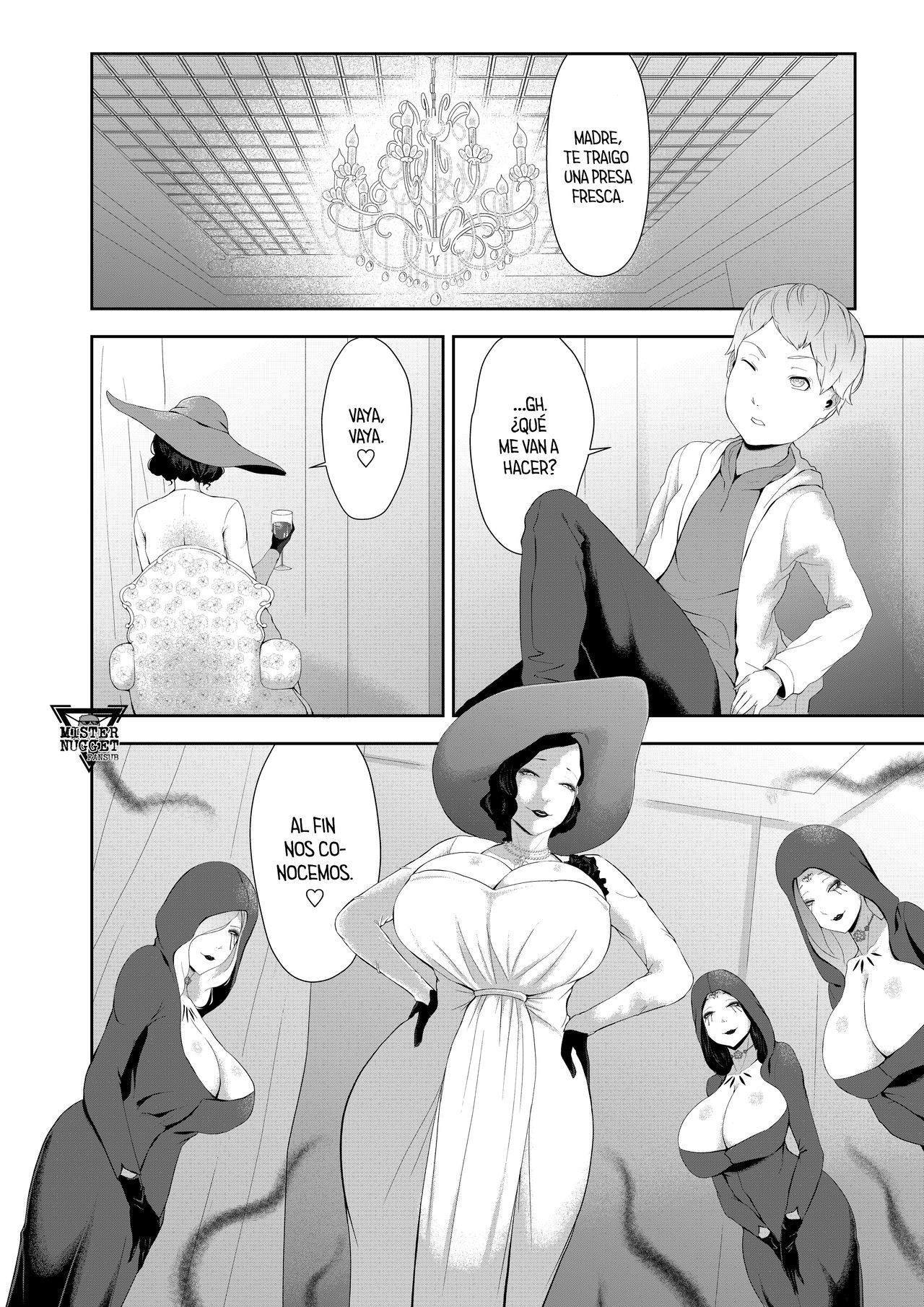 Dimitrescu Okaa-sama no Sakusei | Madre Dimitrescu me extrae el semen page 3 full