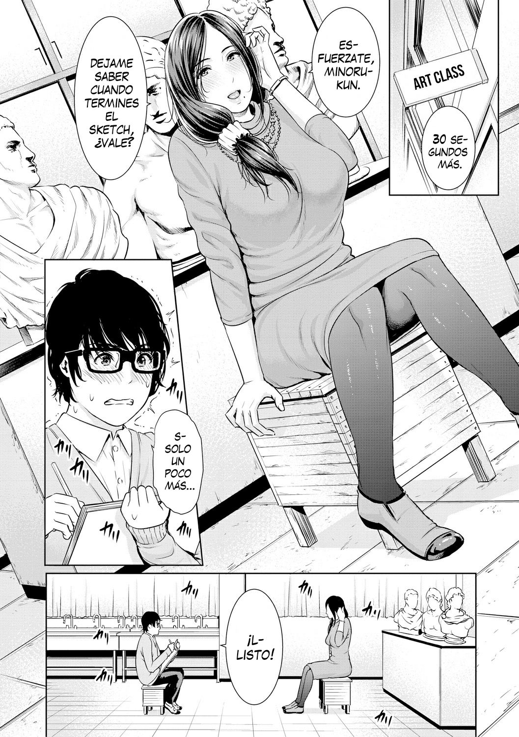 Sensei wa Seiyoku o Osaerarenai | Profesoras Insaciablemente lujuriosas Ch. 1-2 page 9 full