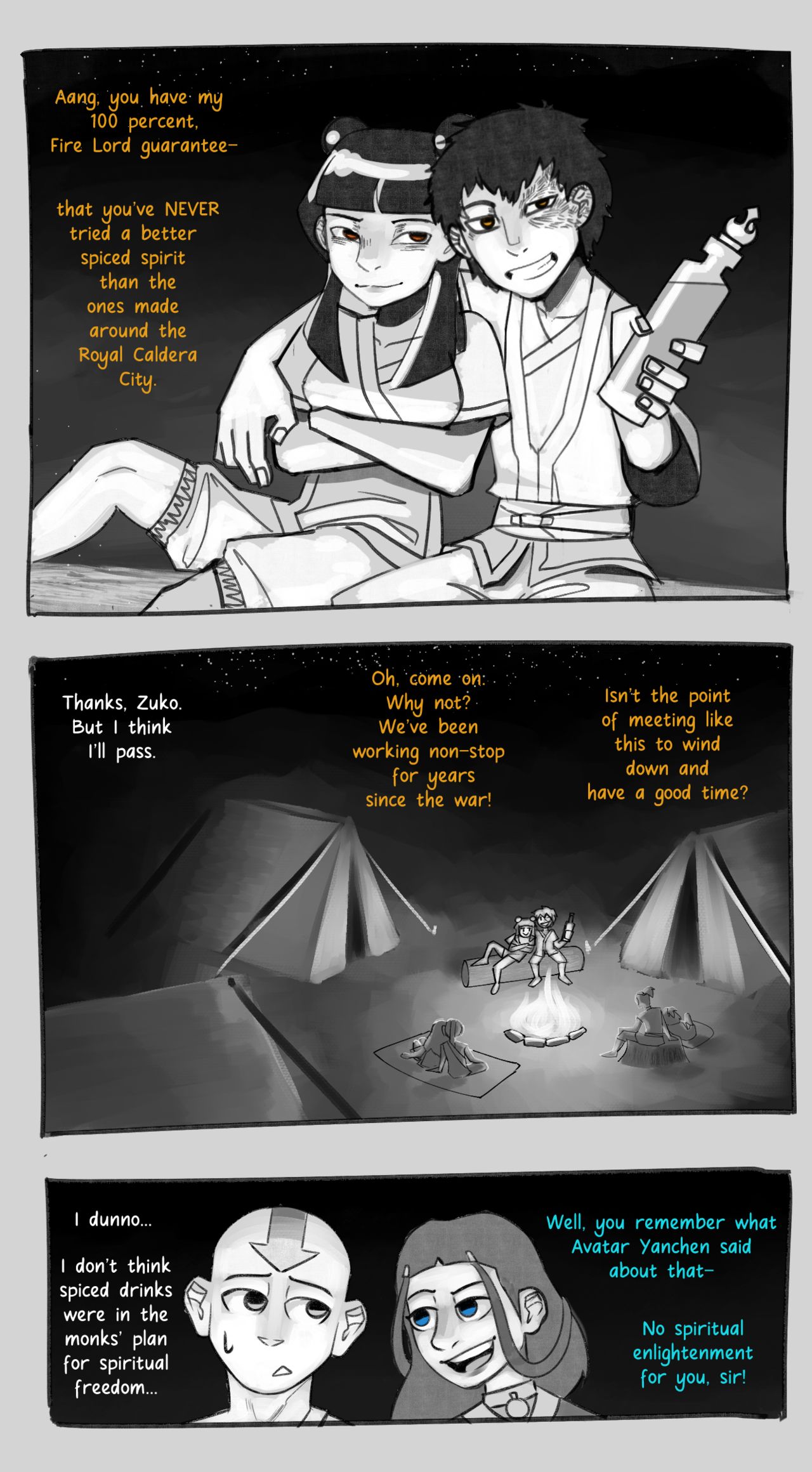 The Avatar's Campfire Getaway page 2 full