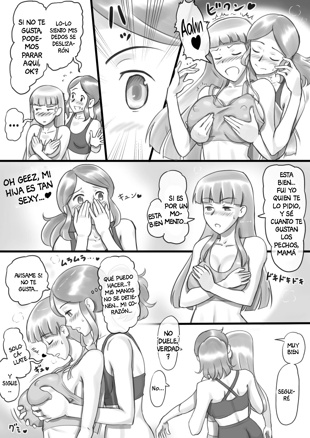 Girl on Mom: Himitsu no Bust Lesson | Girl on Mom: Secret Bust Lesson page 10 full