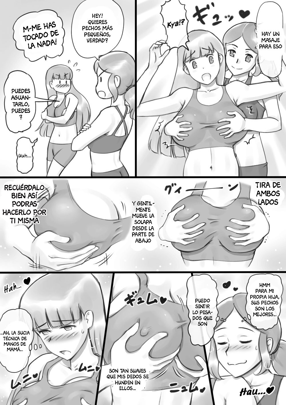 Girl on Mom: Himitsu no Bust Lesson | Girl on Mom: Secret Bust Lesson page 9 full