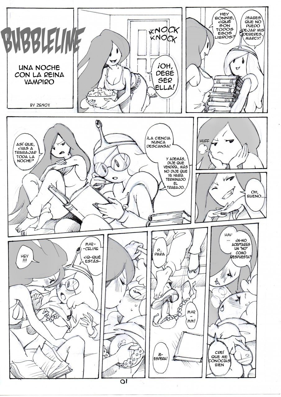 Bubbleline: One night with vampire Queen page 1 full