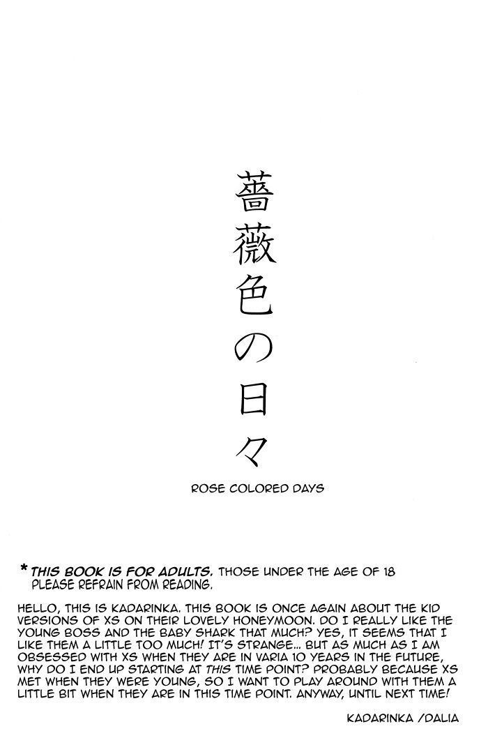 Katekyo Hitman Reborn! dj - Barairo no Hibi page 4 full