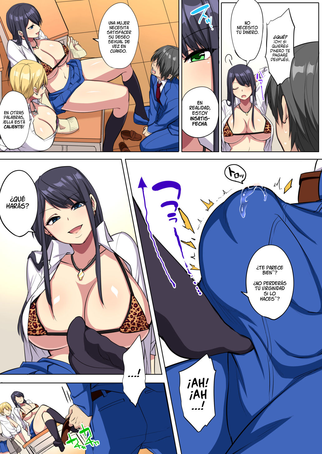 Ore no Dekachin ga Bakunyuu Bitch Gal-tachi ni Sakusei Saremakuru!! | ¡¡Mi Gran P3#3 es Exprimido por dos Gyarus Putas de Enormes Pechos!! page 10 full