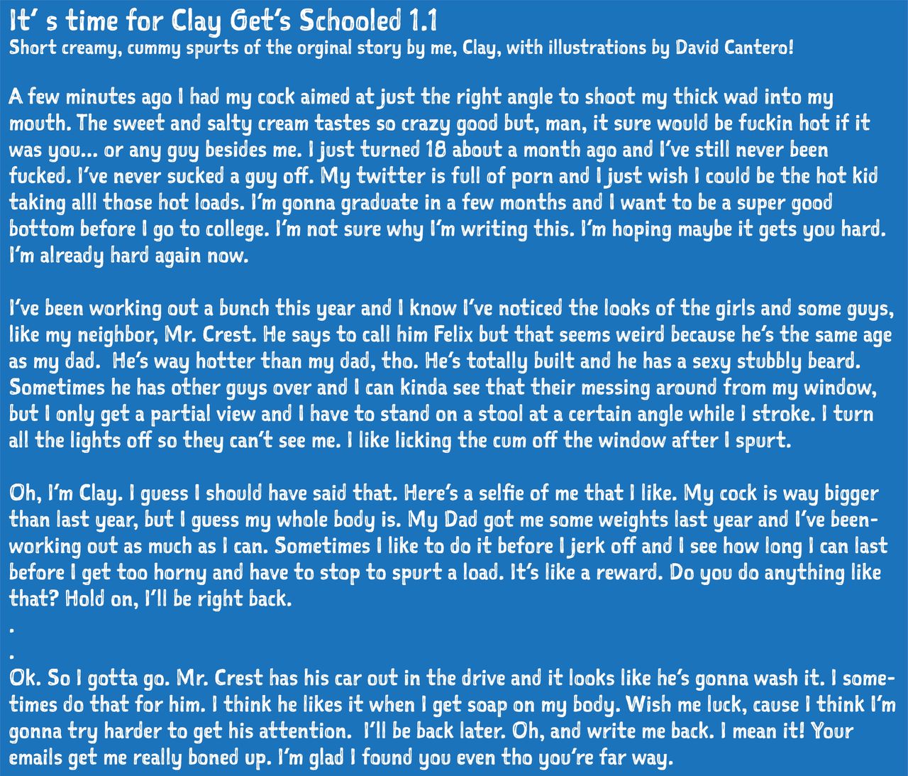 Clay gets schooled page 1 full