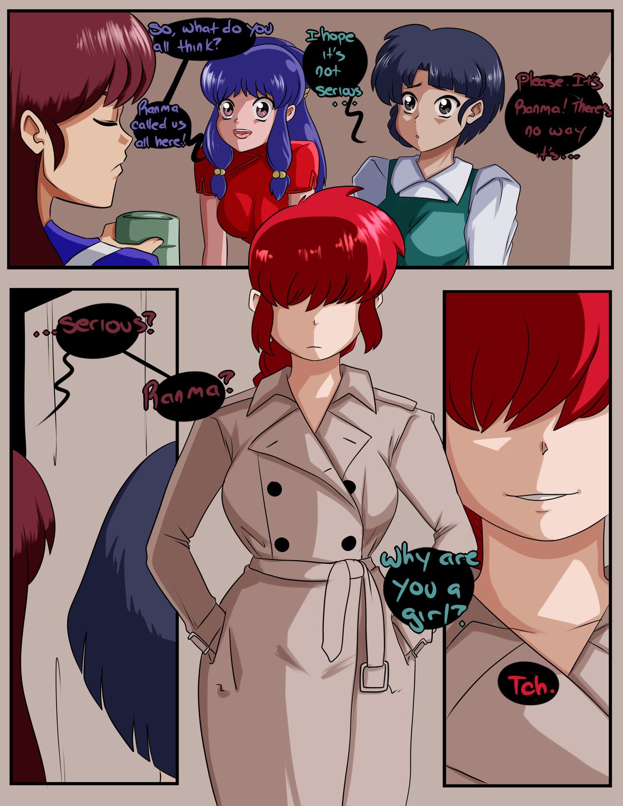 Ranma Gathers page 1 full