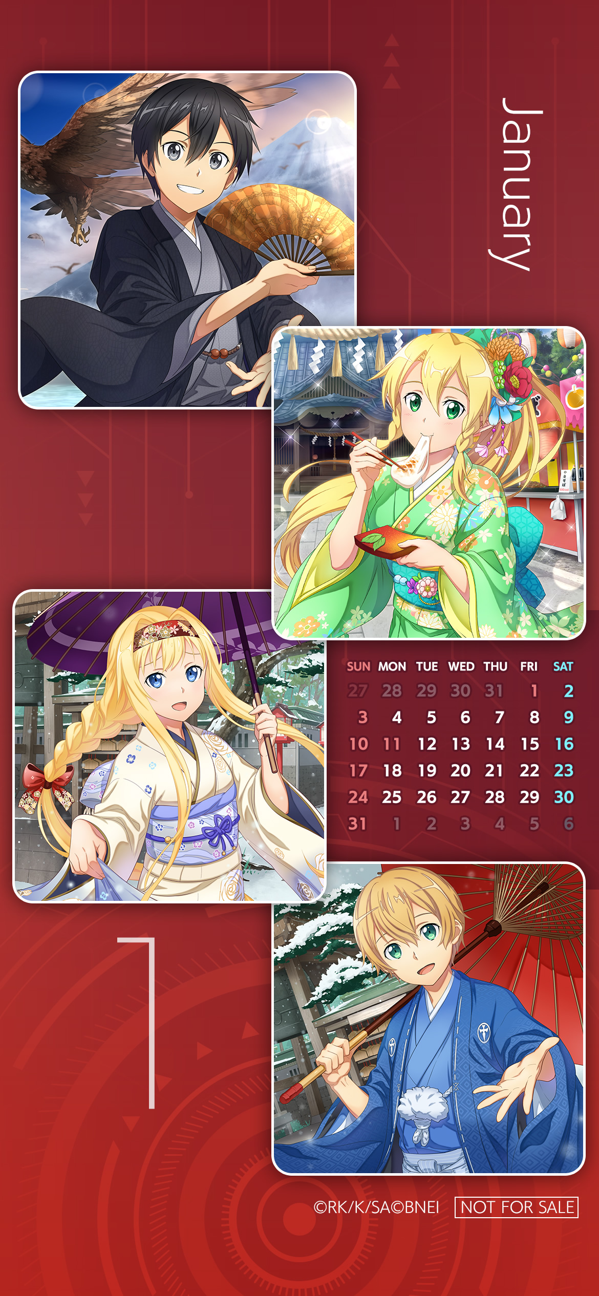SAO 2021 Mobile Calendar Wallpapers page 1 full