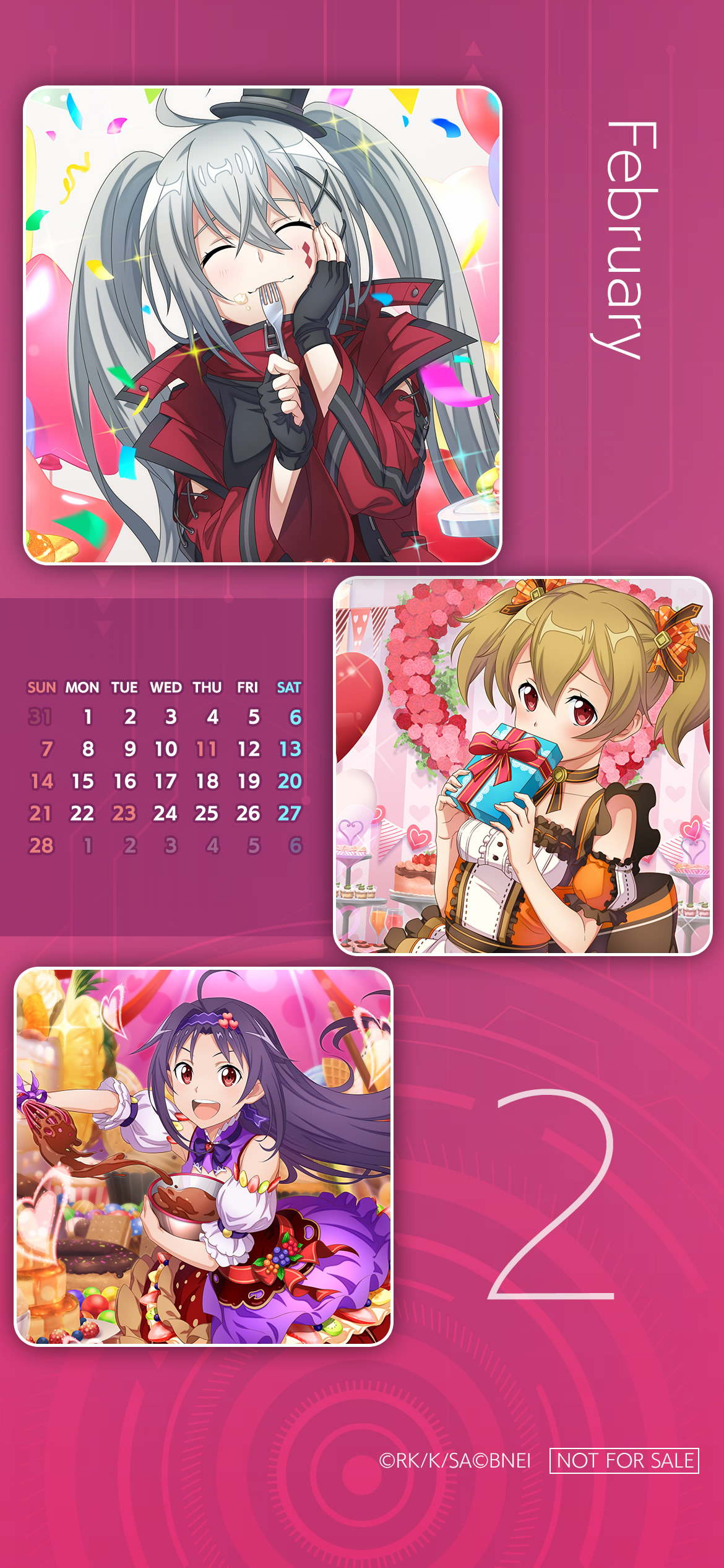 SAO 2021 Mobile Calendar Wallpapers page 2 full