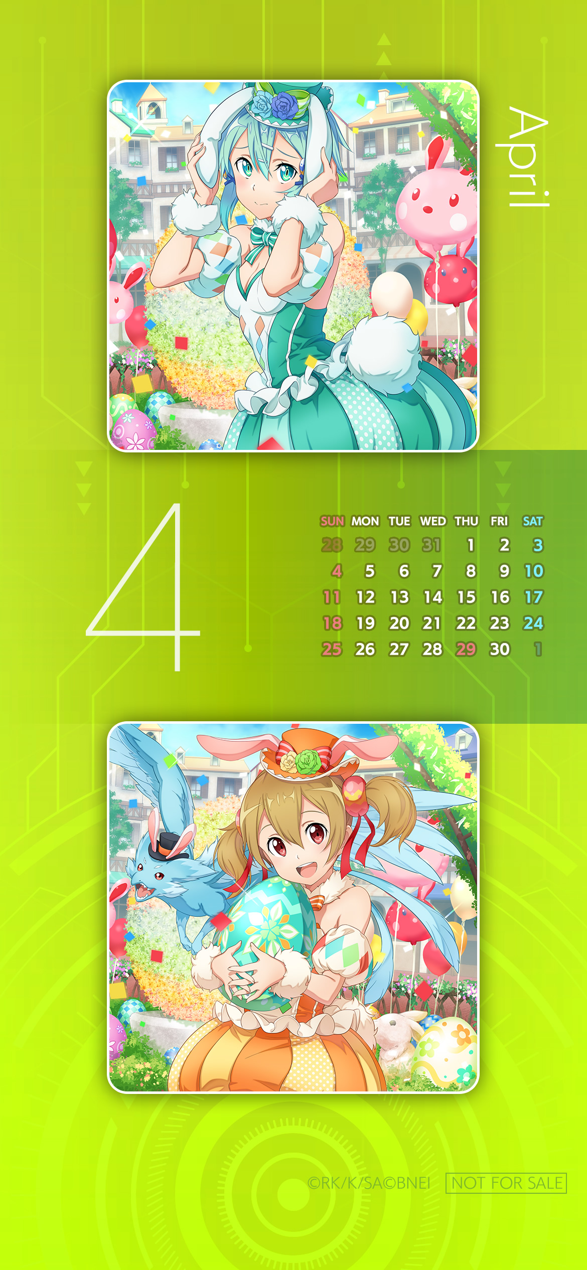 SAO 2021 Mobile Calendar Wallpapers page 4 full