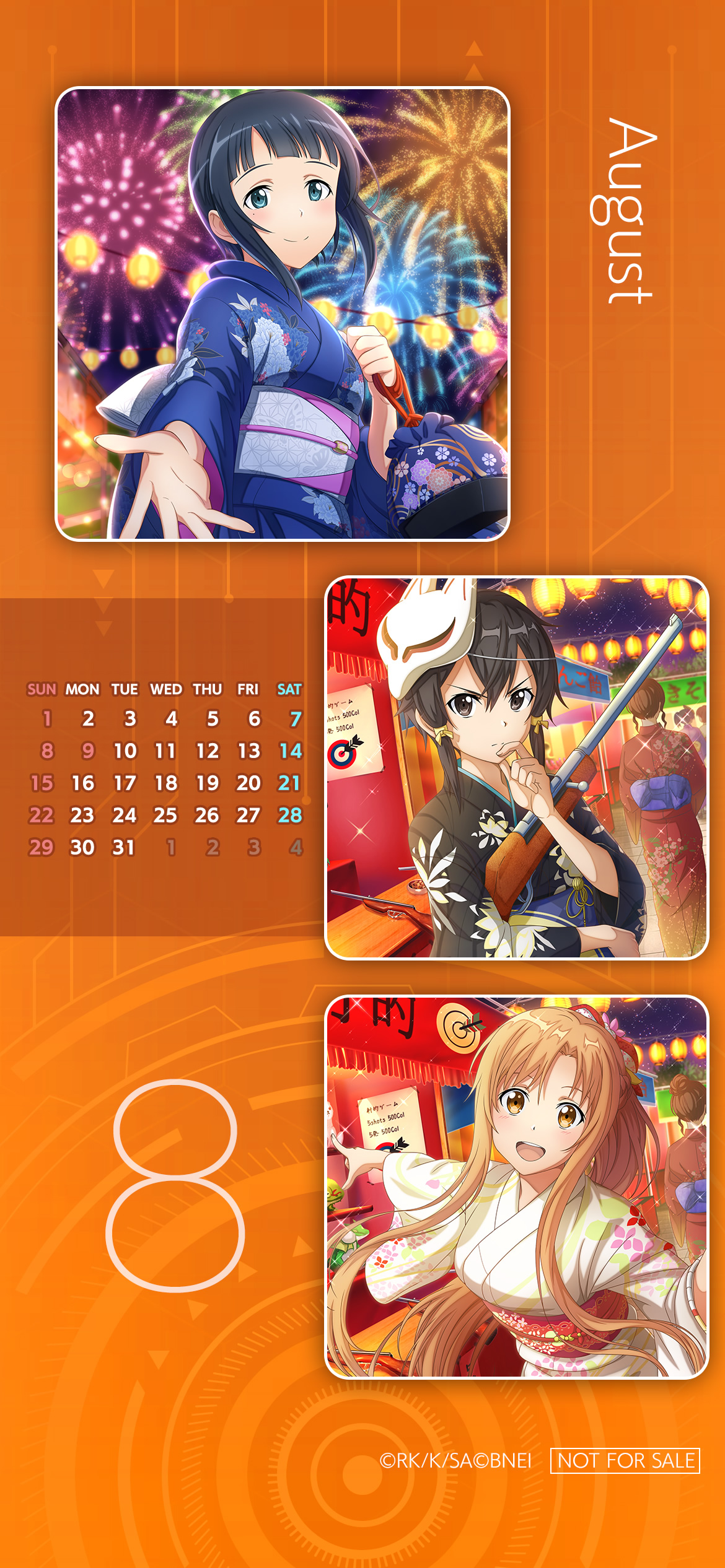 SAO 2021 Mobile Calendar Wallpapers page 8 full